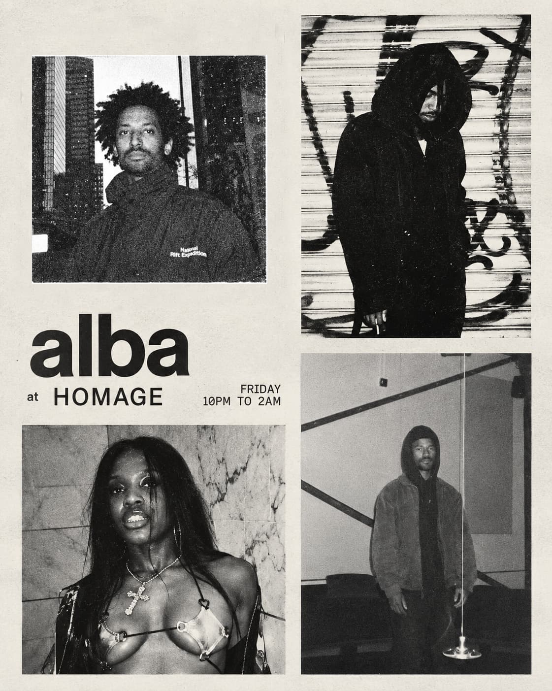 Alba Collective with 69999, Bryce Byrd, lovemydrew, Lorenzo Daniels