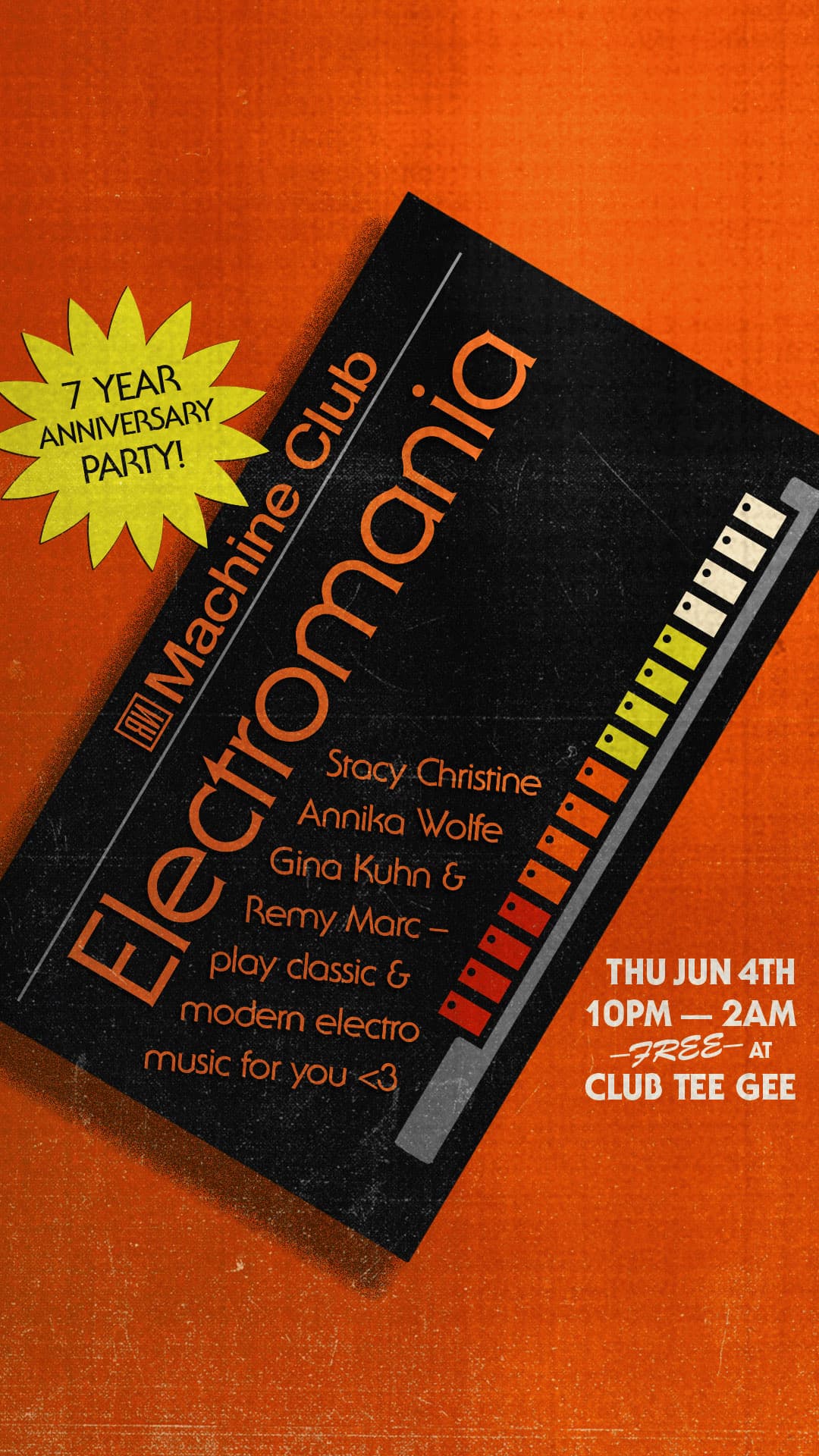 Machine Club 7th Anniversary • Electromania