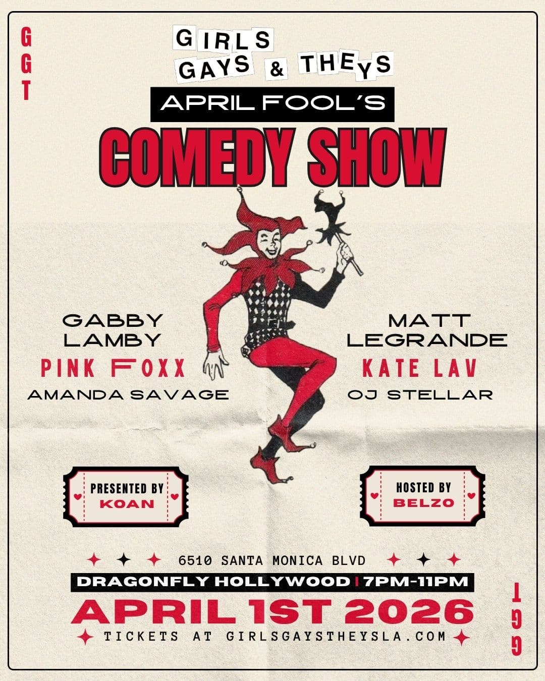 APRILS FOOLS: A GGT COMEDY SHOW
