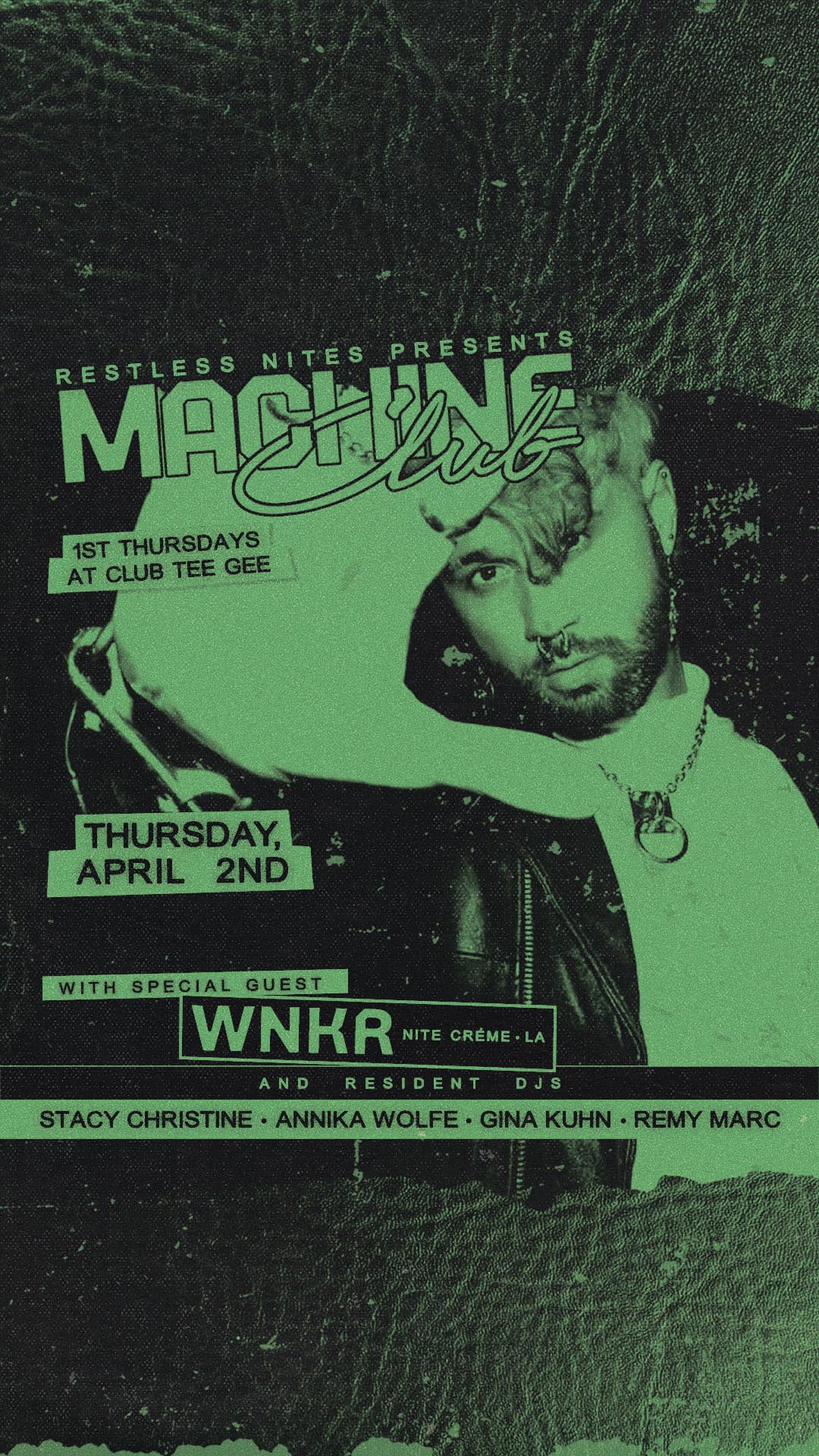 Machine Club 4/2: WNKR, Gina Kuhn, Stacy Christine