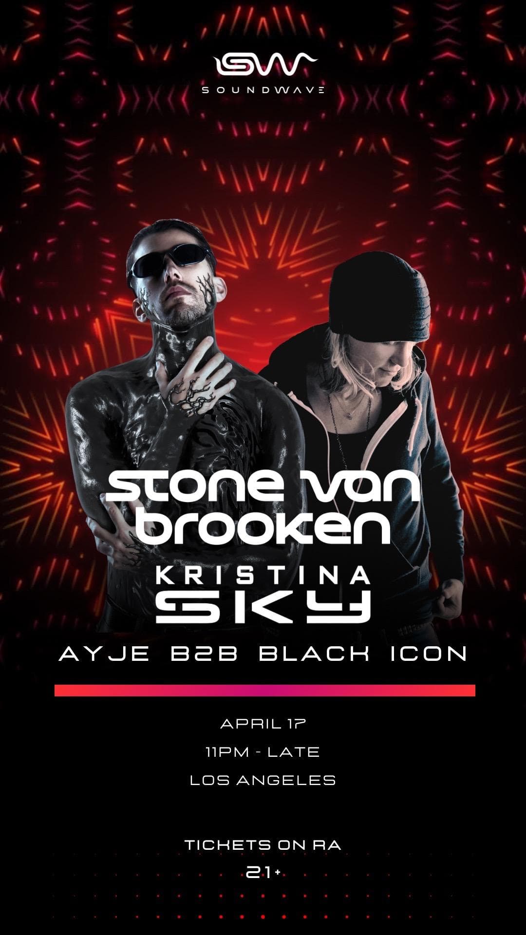SOUNDWAVE PRESENTS Stone Van Brooken and Kristina Sky