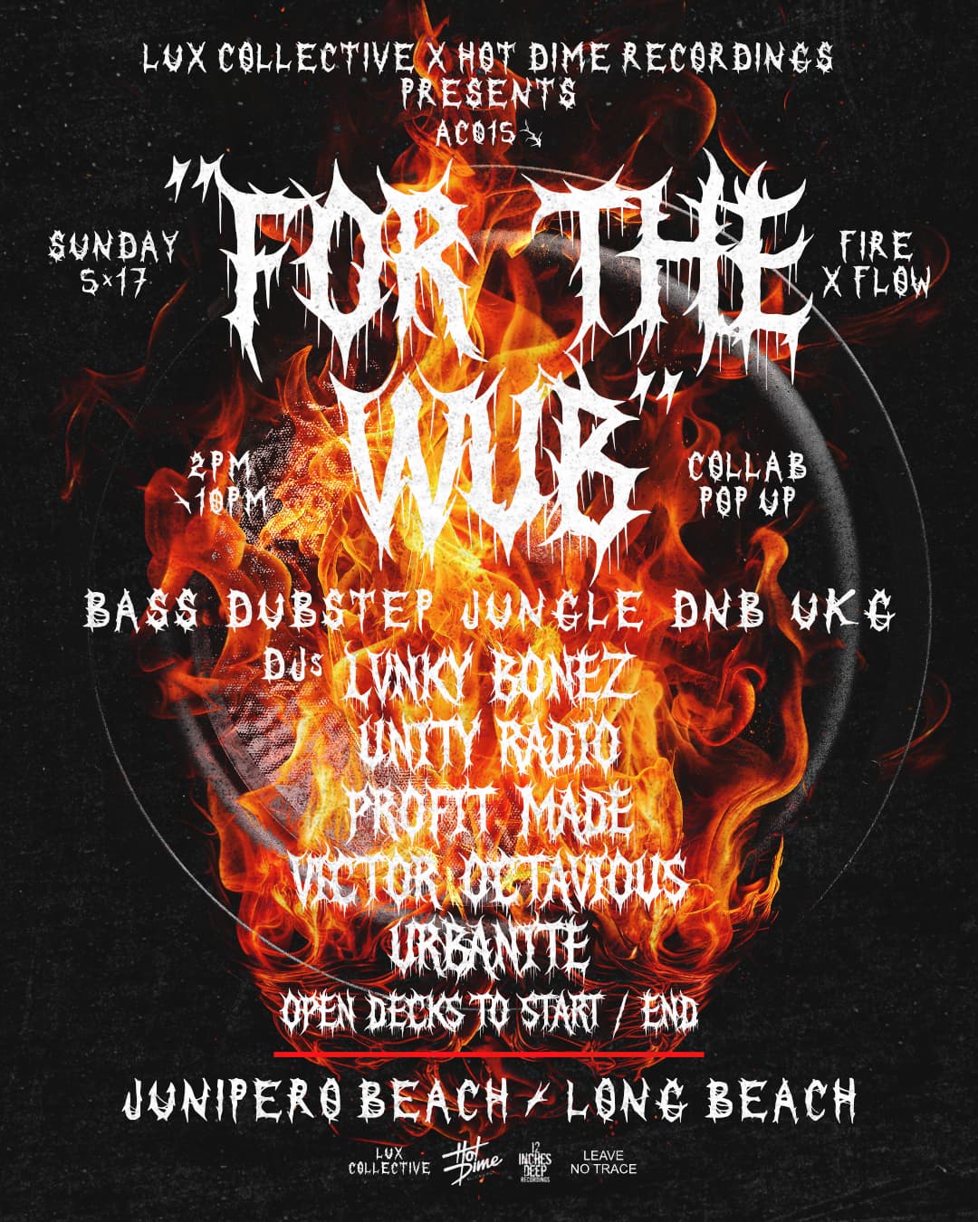 AC015: 'FOR THE WUB' (Open Decks + Flow Artist Meetup)