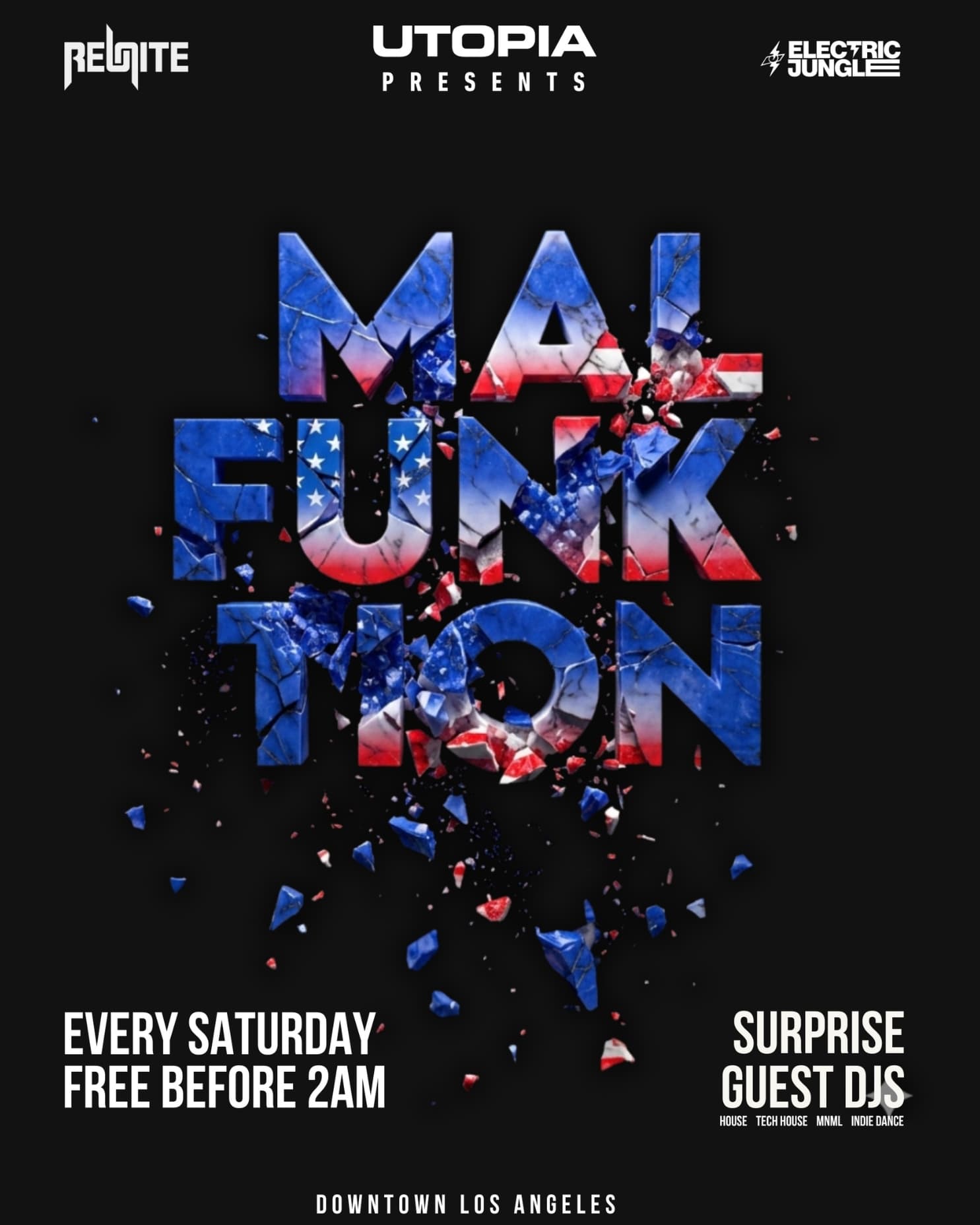 Utopia x REUNITE = MALFUNKTION SATURDAY'S event