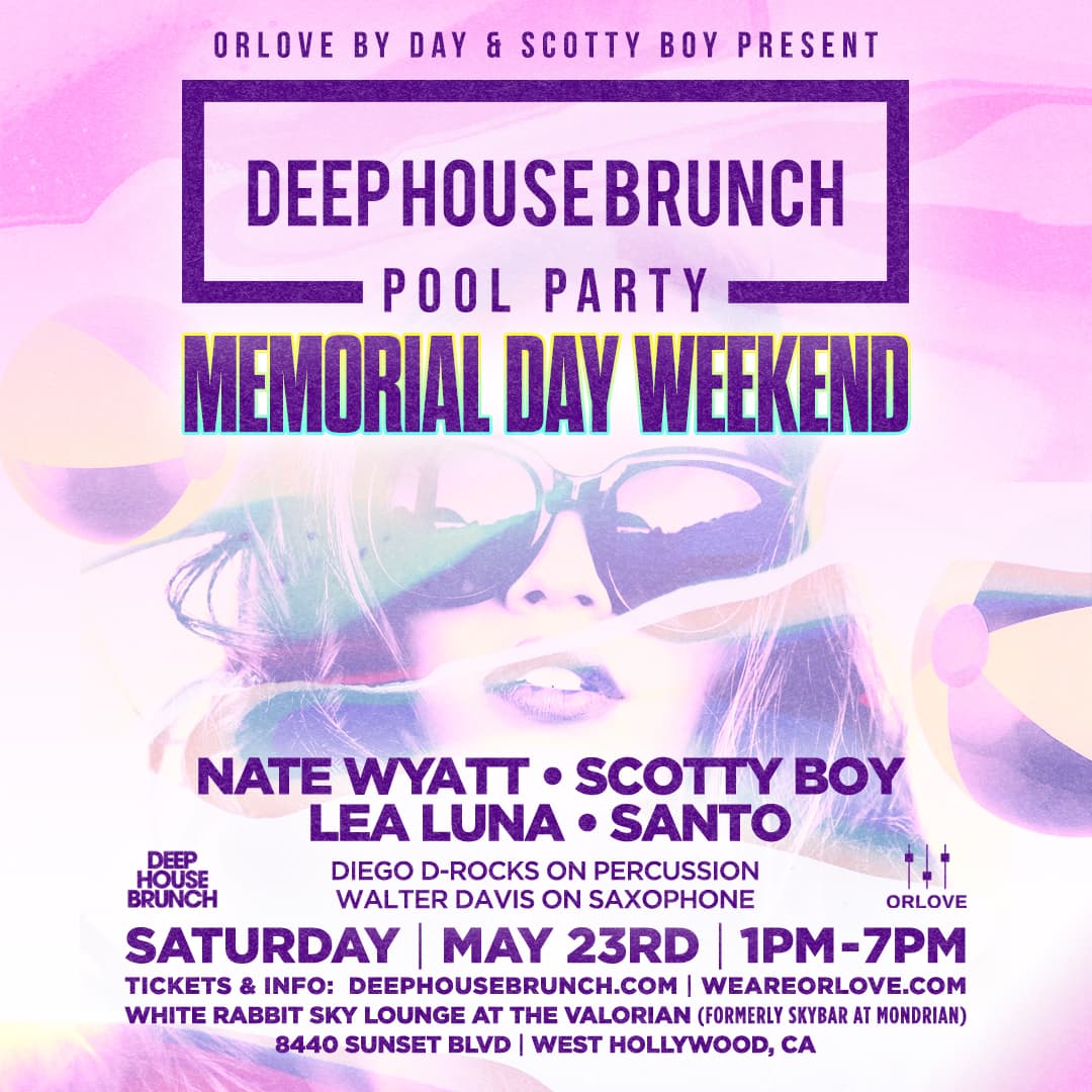 Deep House Brunch POOL PARTY [Memorial Day Saturday]