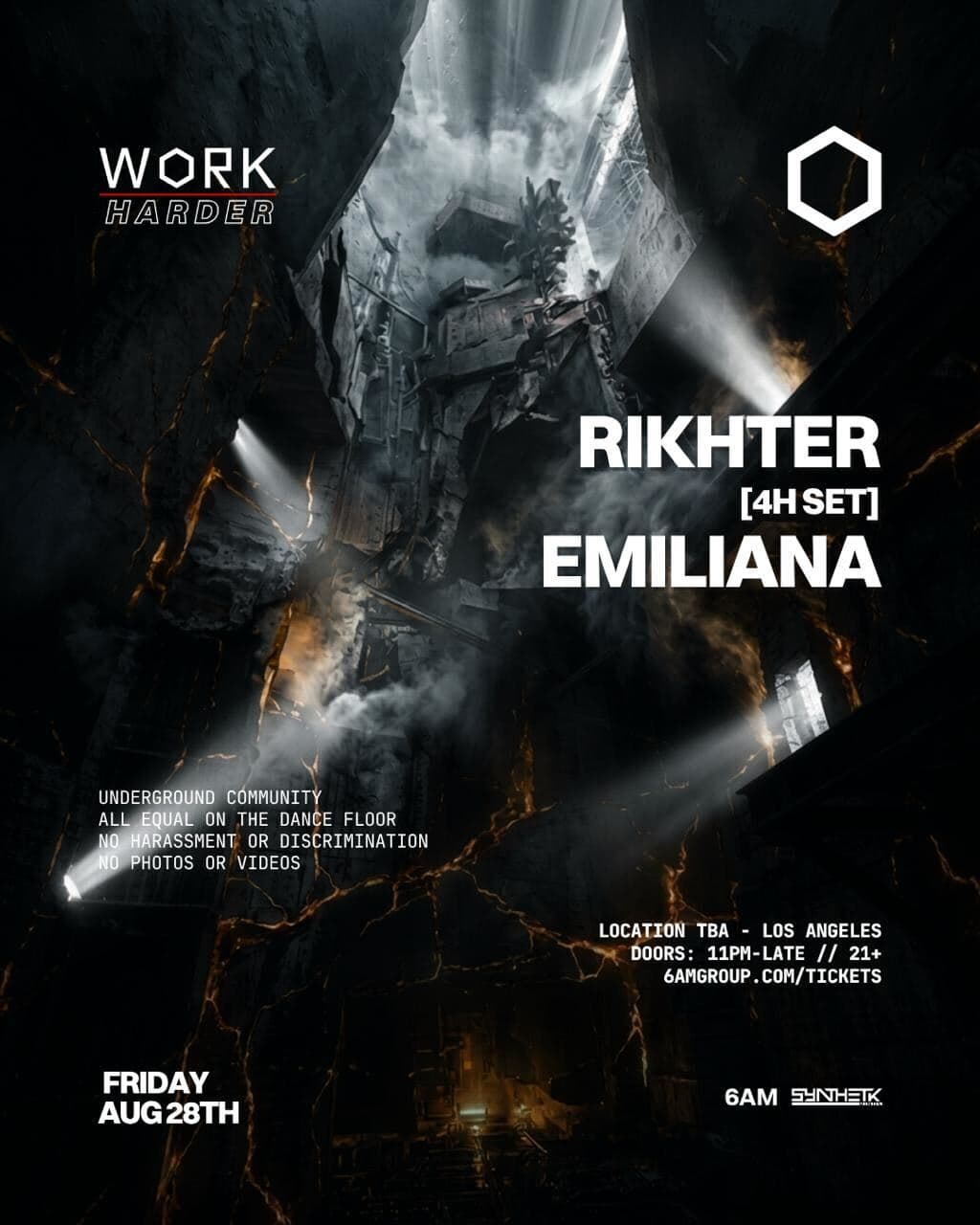 WORK Harder presents: RIKHTER [4 HR Set] & EMILIANA