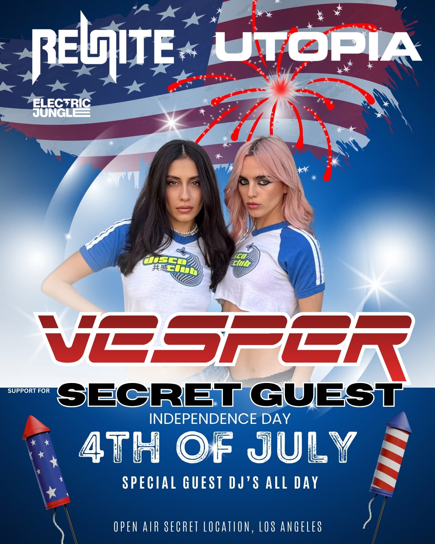 4TH OF JULY - INDEPENDENCE RAVE. SECRET GUEST + VESPER + RCKSLVR + Tempo + GEO