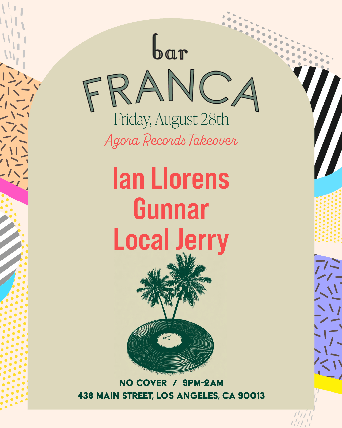 Agora Records at Bar Franca event