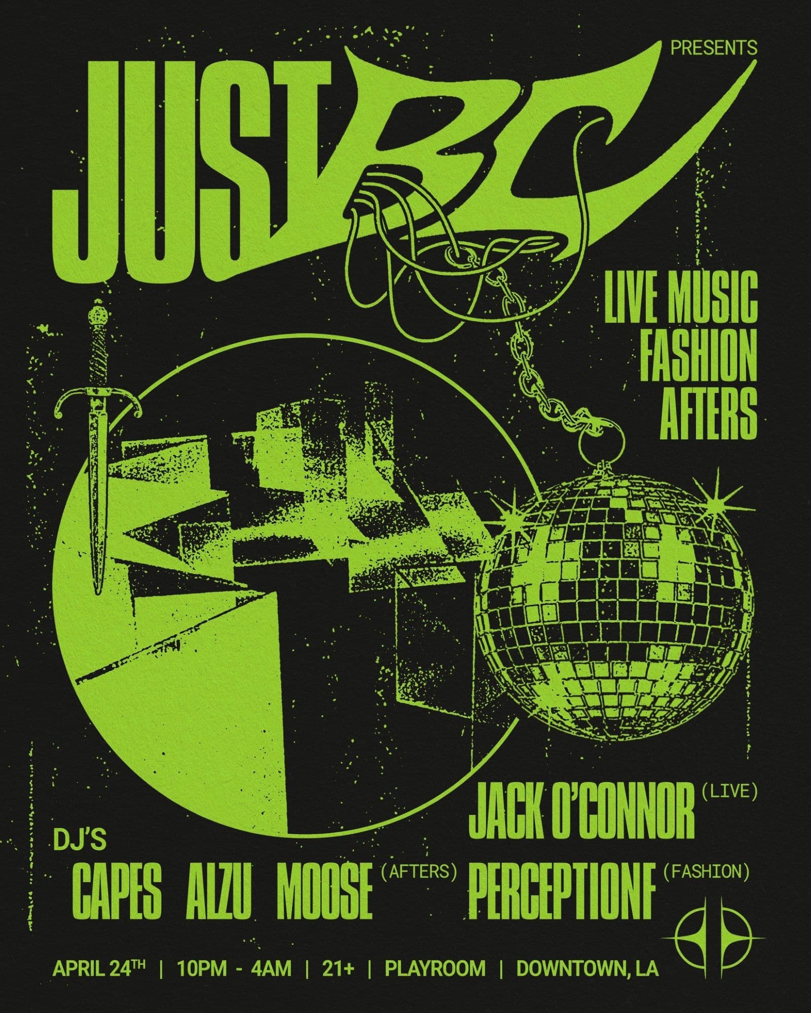 Just Because Fashion, Live Music & Afters