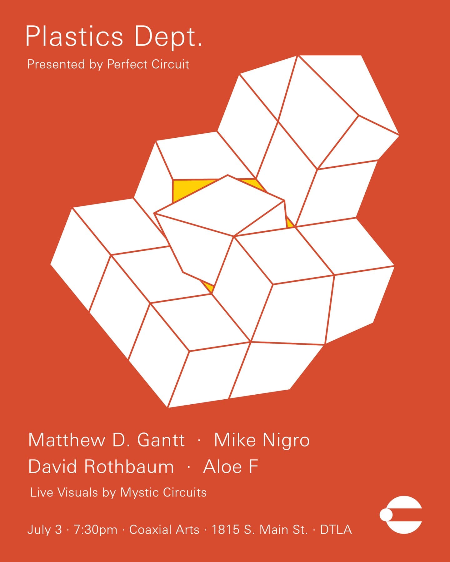 Plastics Dept.: Matthew D. Gantt, Mike Nigro, David Rothbaum, Aloe F, Mystic Circuits