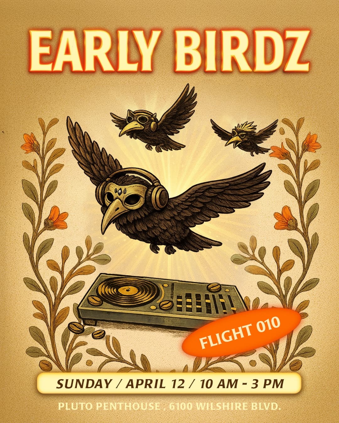 EARLY BIRDZ Morning Rave - Flight 010 / LA