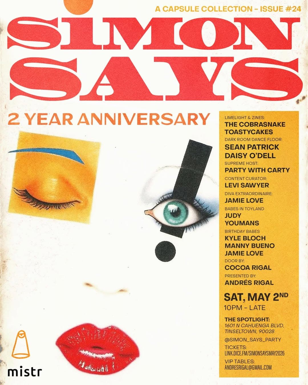 SIMON SAYS 2 Year Anniversary