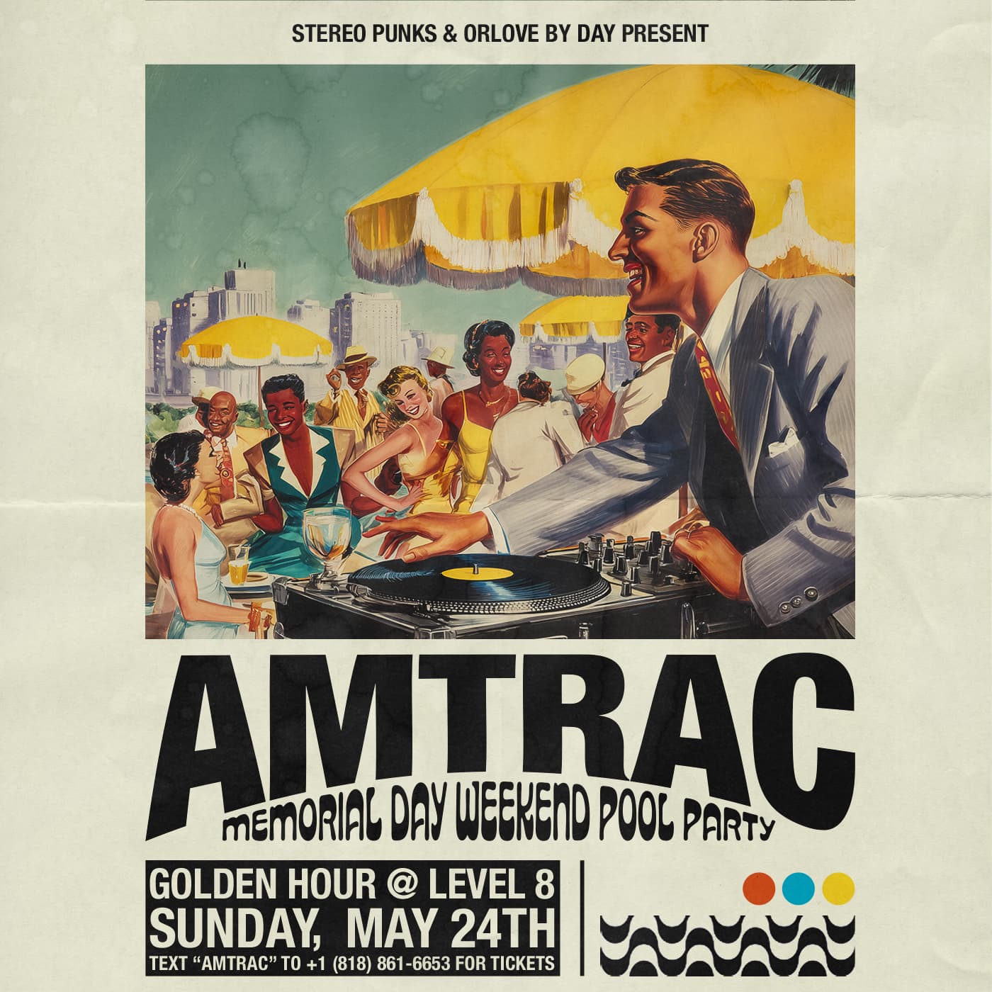 Amtrac POOL PARTY at Level 8 [Memorial Day Sunday]
