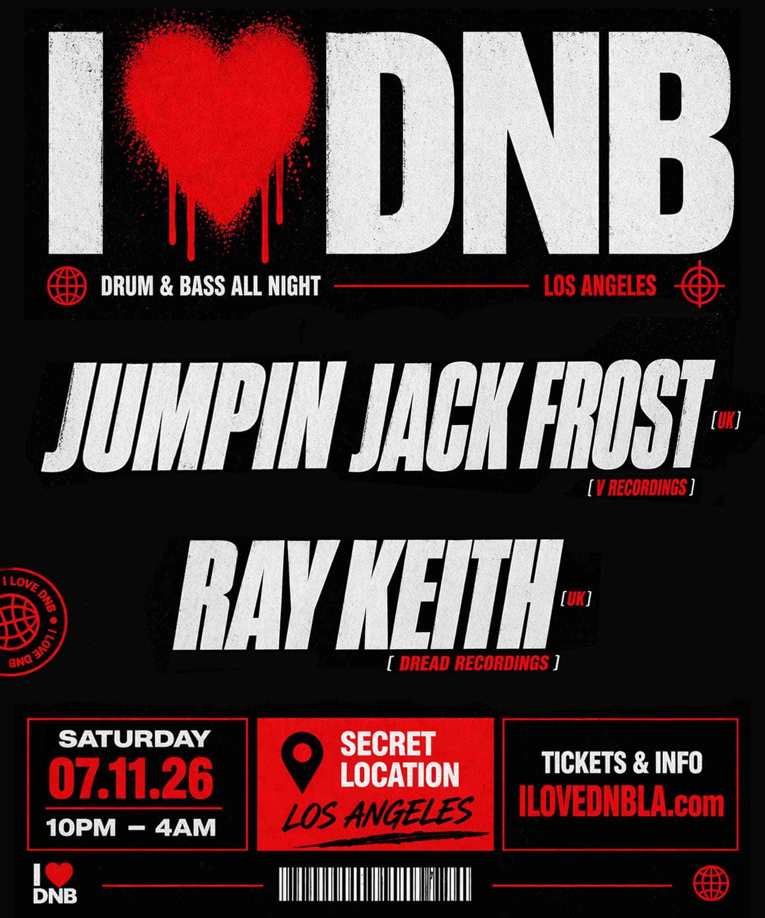 I LOVE DNB: Jumpin' Jack Frost + Ray Keith