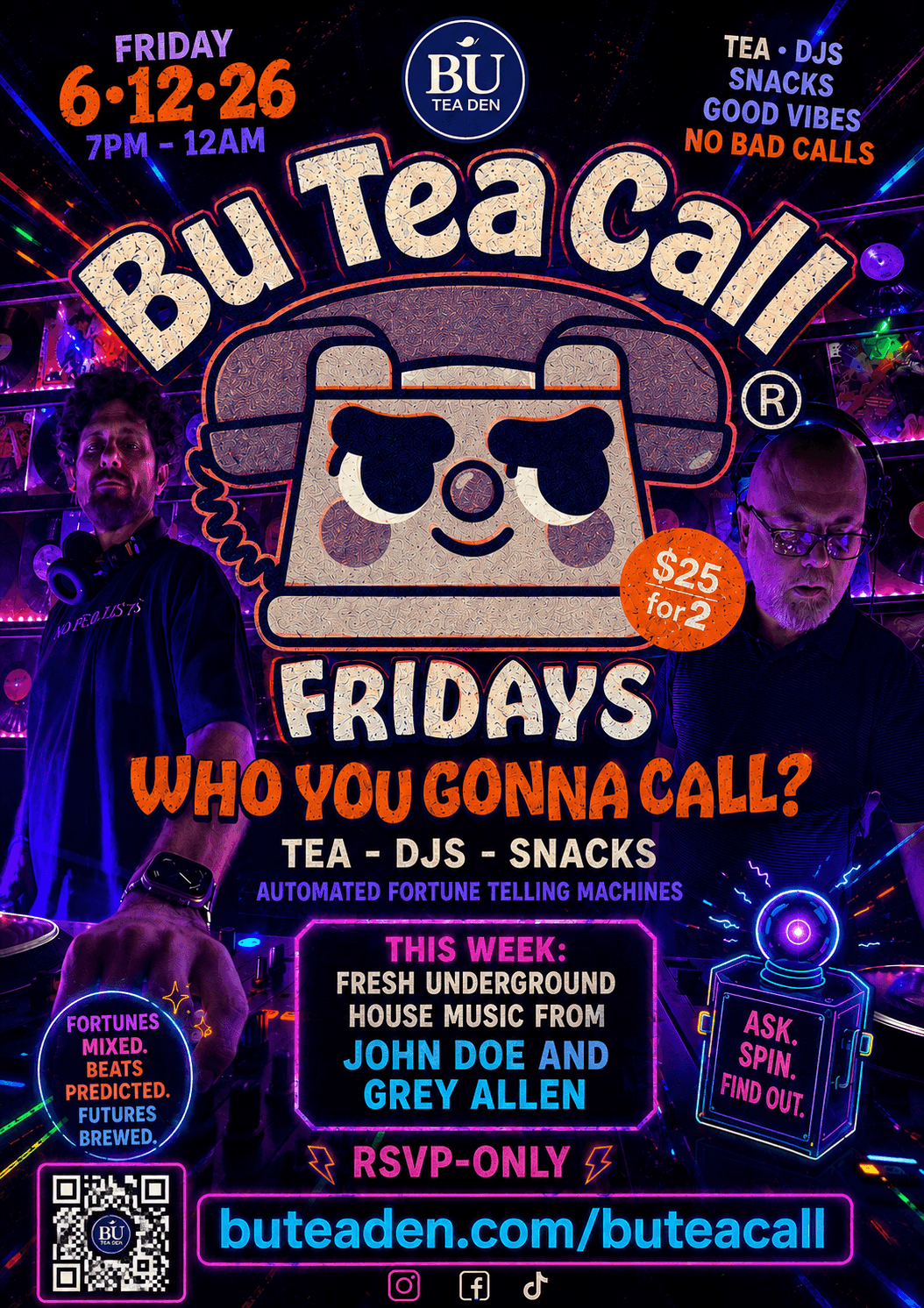 Bu Tea Call Fridays