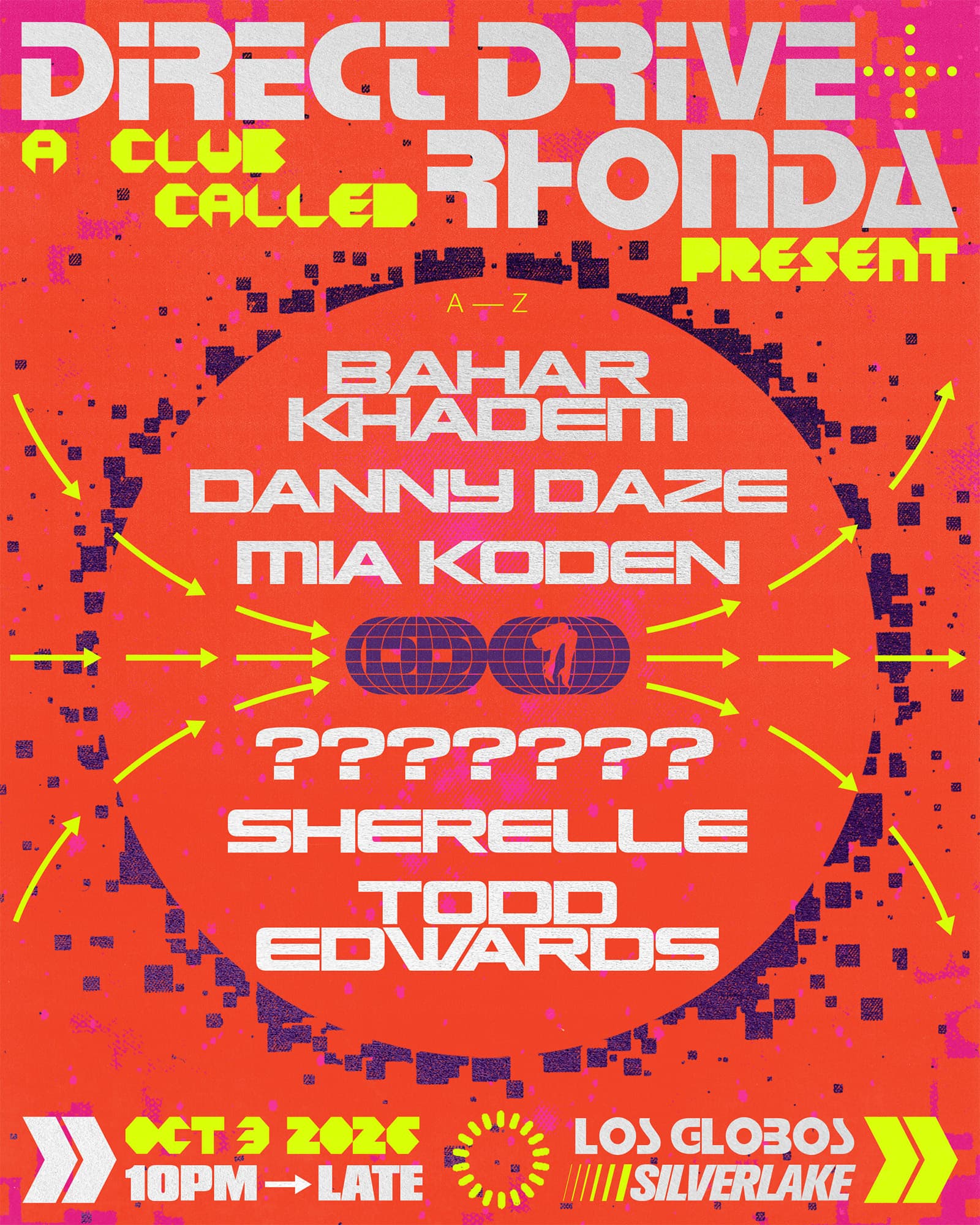 Direct Drive & Rhonda INTL present SHERELLE, Todd Edwards, Danny Daze, Mia Koden, + more