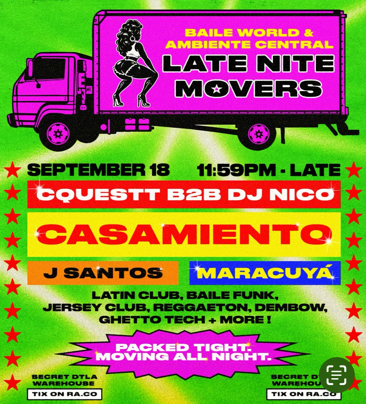 Ambiente Central x BAILE WORLD: Late Nite Movers