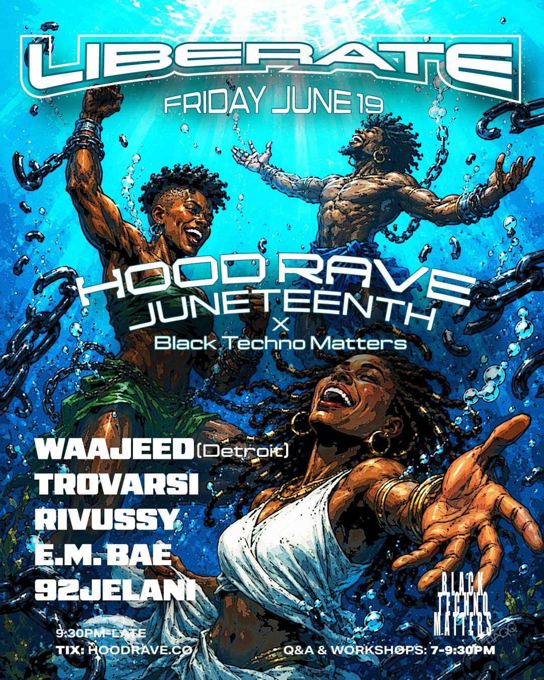 HOOD RAVE JUNETEENTH with Black Techno Matters
