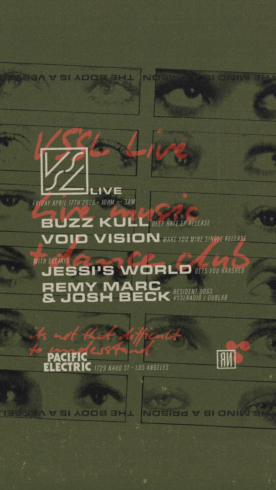 VSSL Live: Buzz Kull & Void Vision, + DJs Jessi's World, Remy Marc, Josh Beck