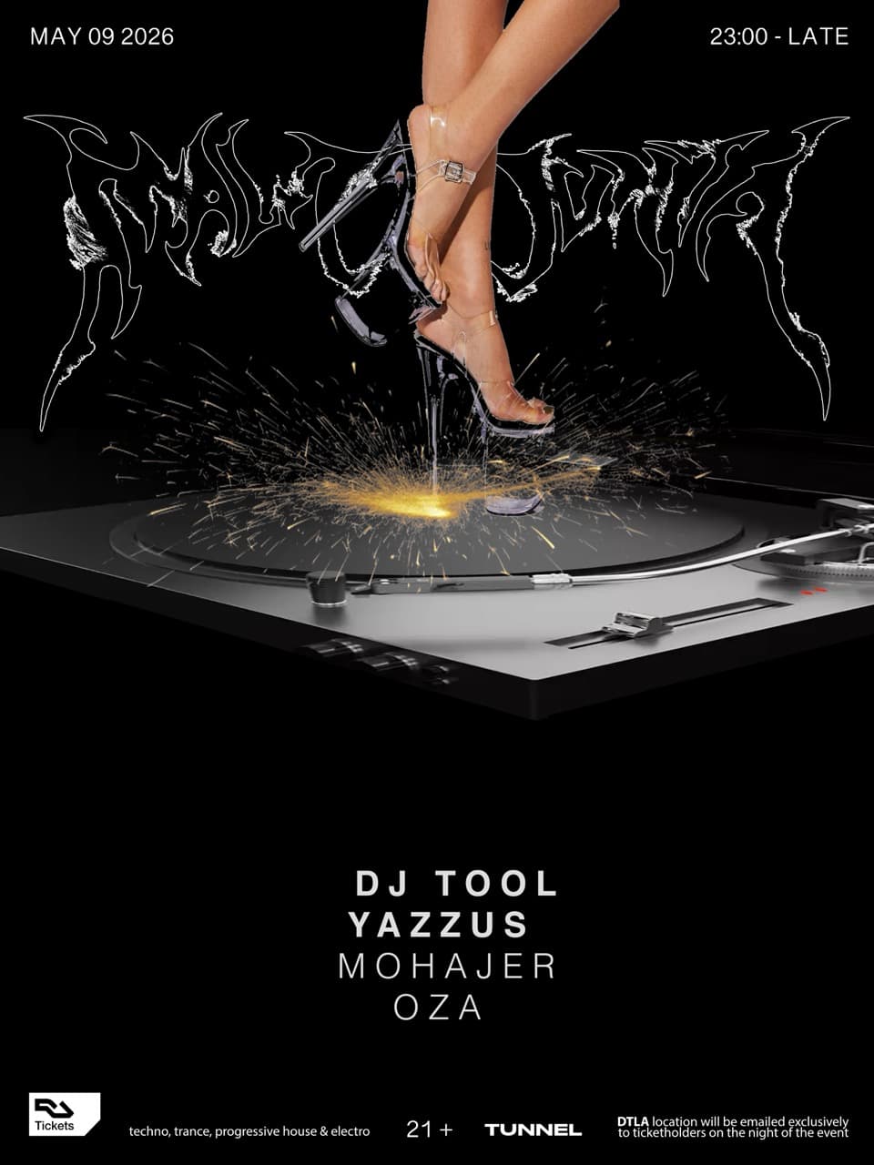 TUNNEL x Mala Junta: DJ TOOL, Yazzus, Mohajer, OZA
