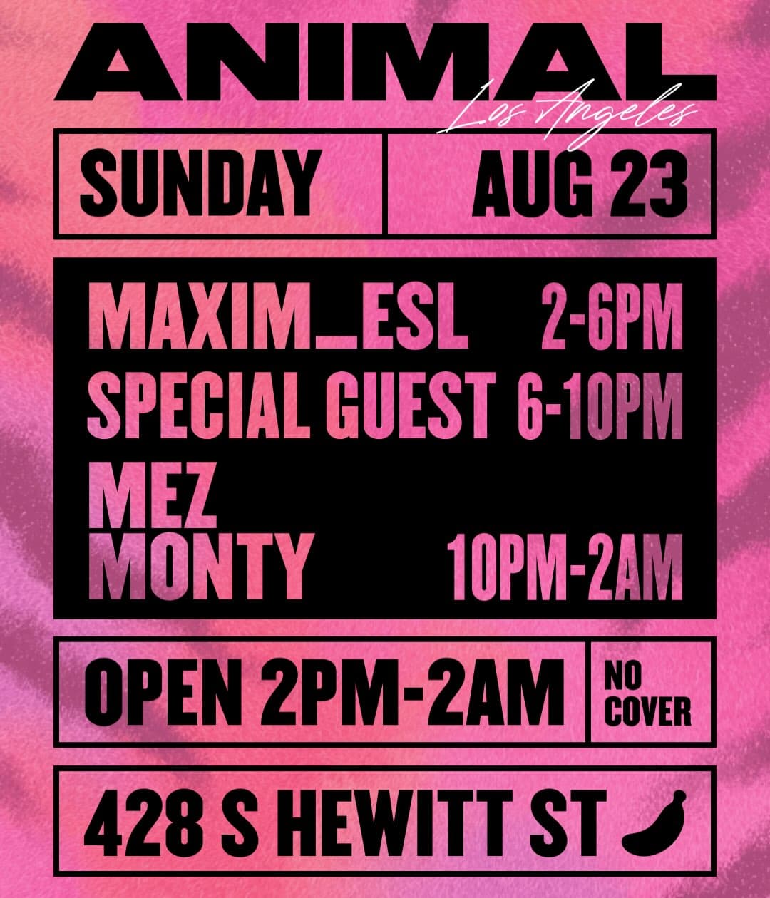 SUNDAY @ ANIMAL LA