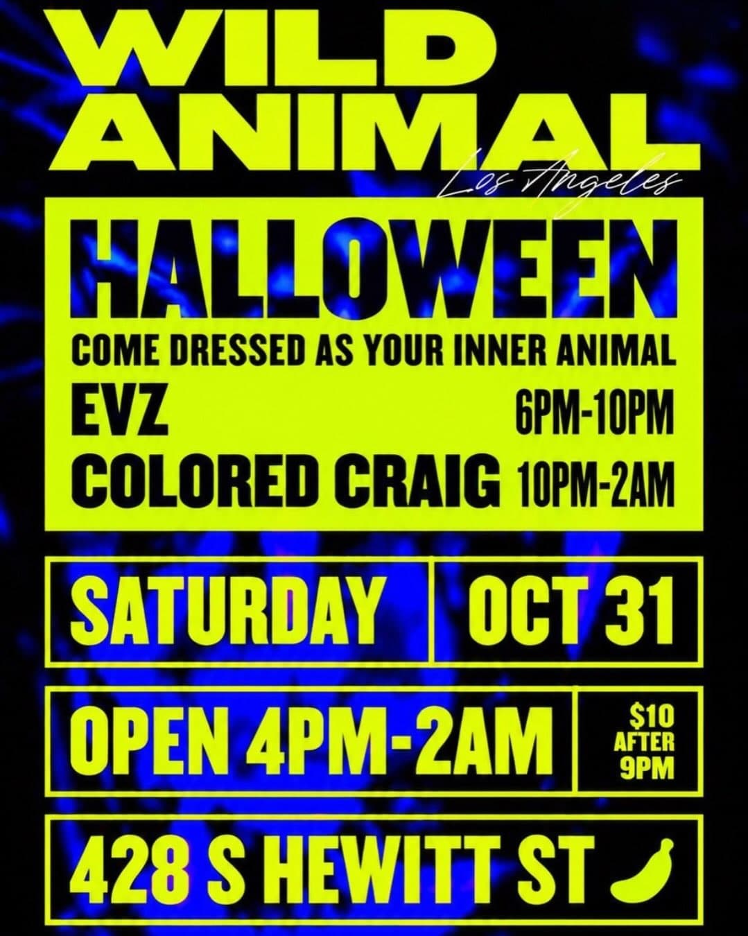 WILD ANIMAL HALLOWEEN