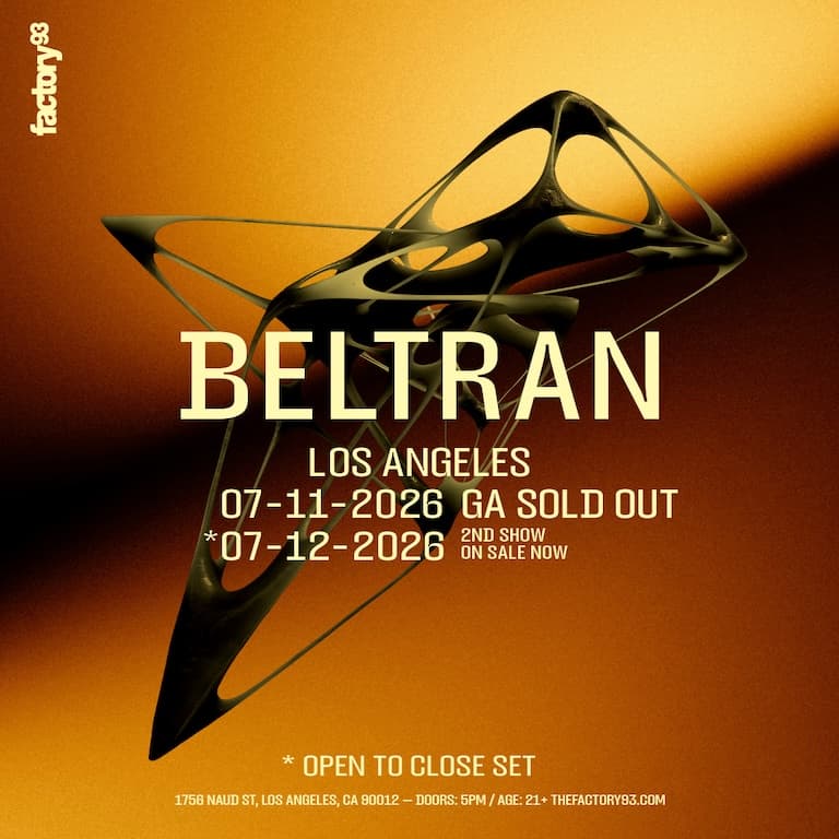 Factory 93 presents: Beltran Open to Close at Naud St