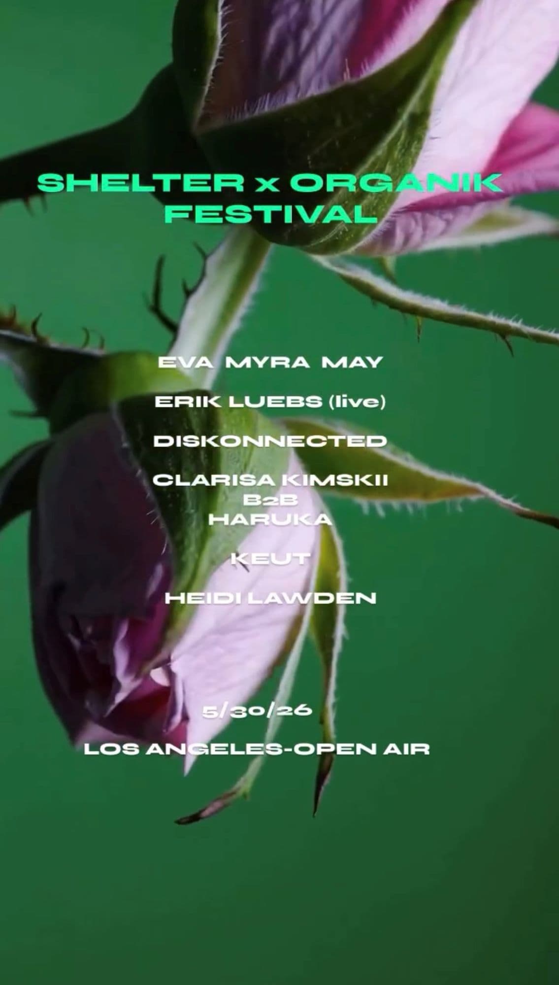 SHELTER X ORGANIK FESTIVAL - OPEN AIR
