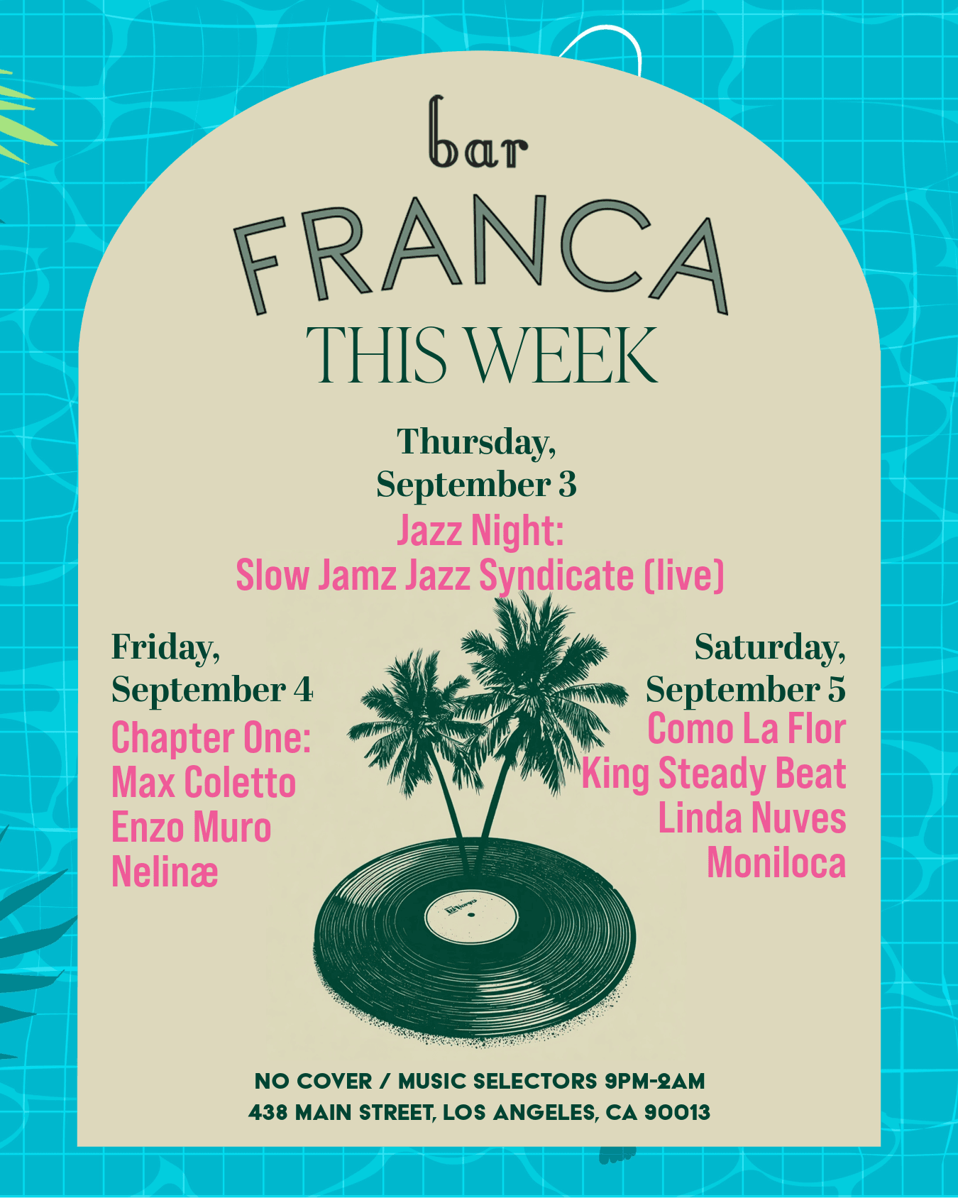This Week at Bar Franca