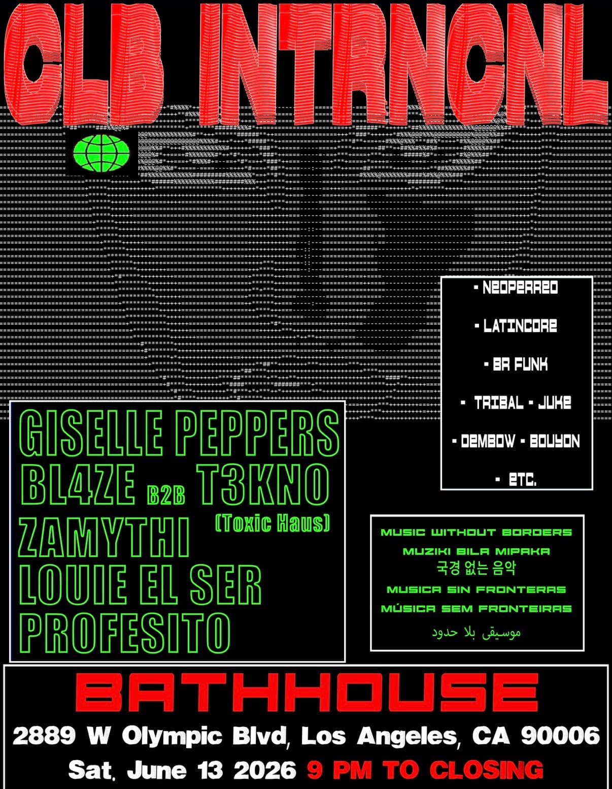 CLB_INTRNCNL: LA - Club Music Without Borders