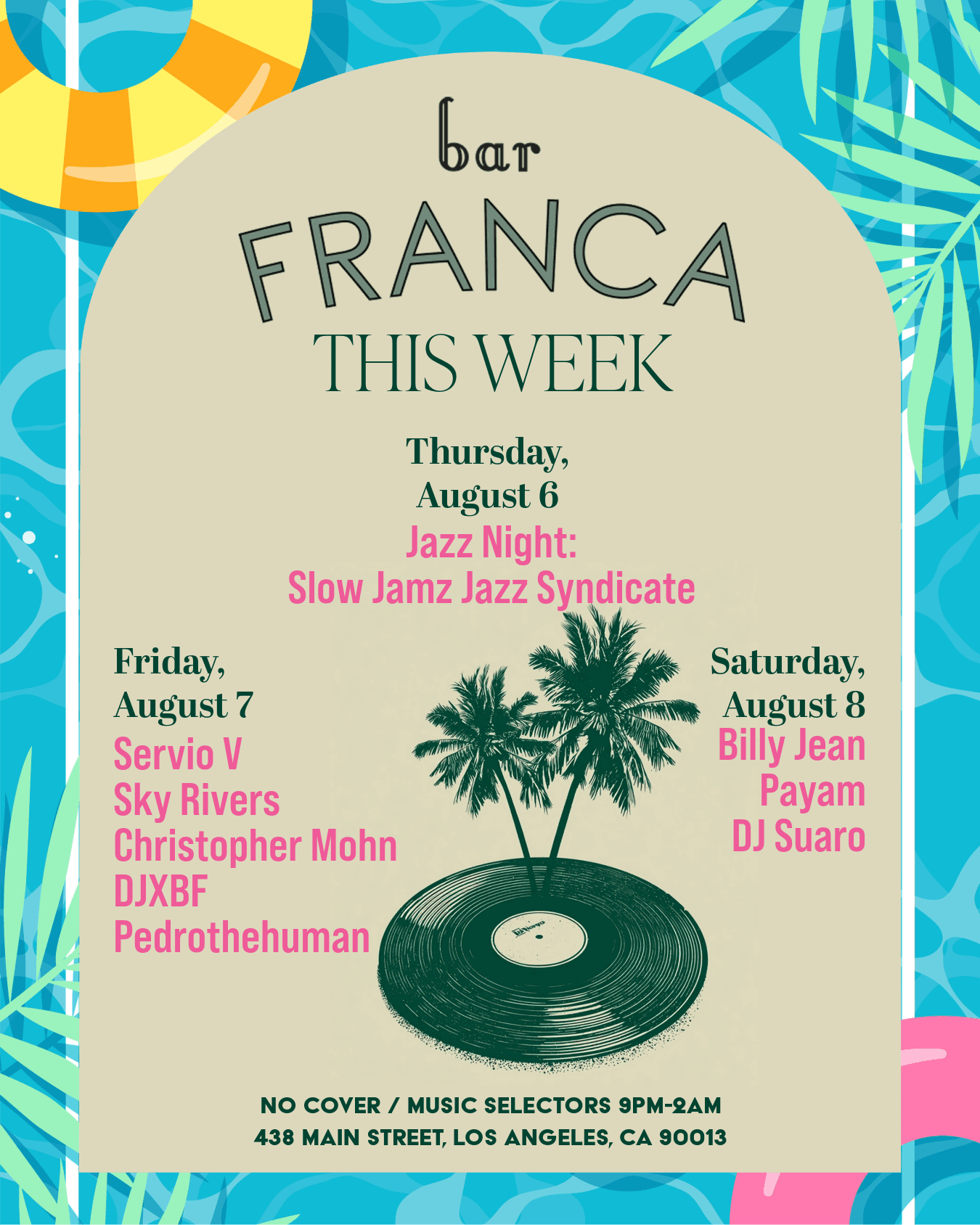 This Week at Bar Franca