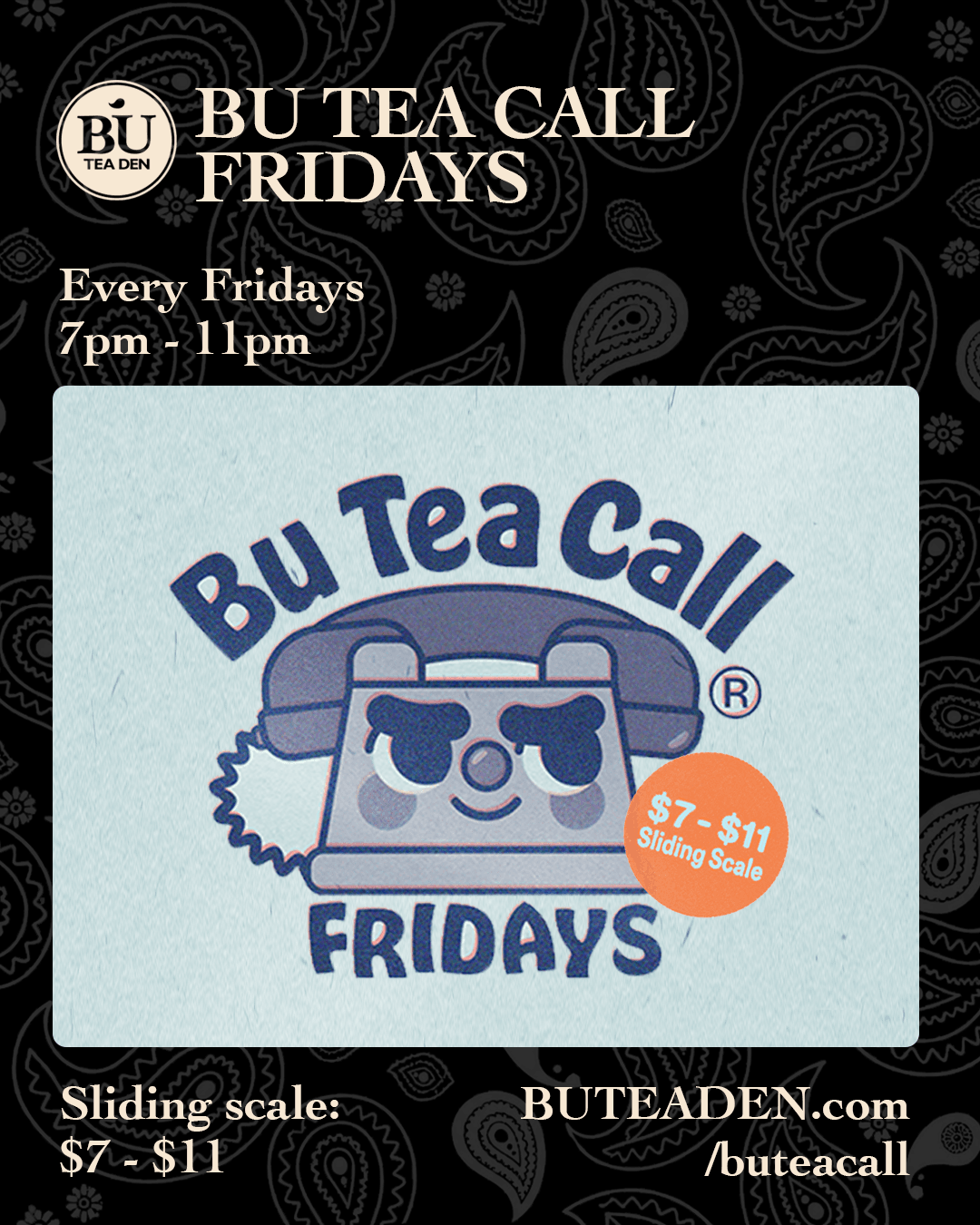 Bu Tea Call Friday