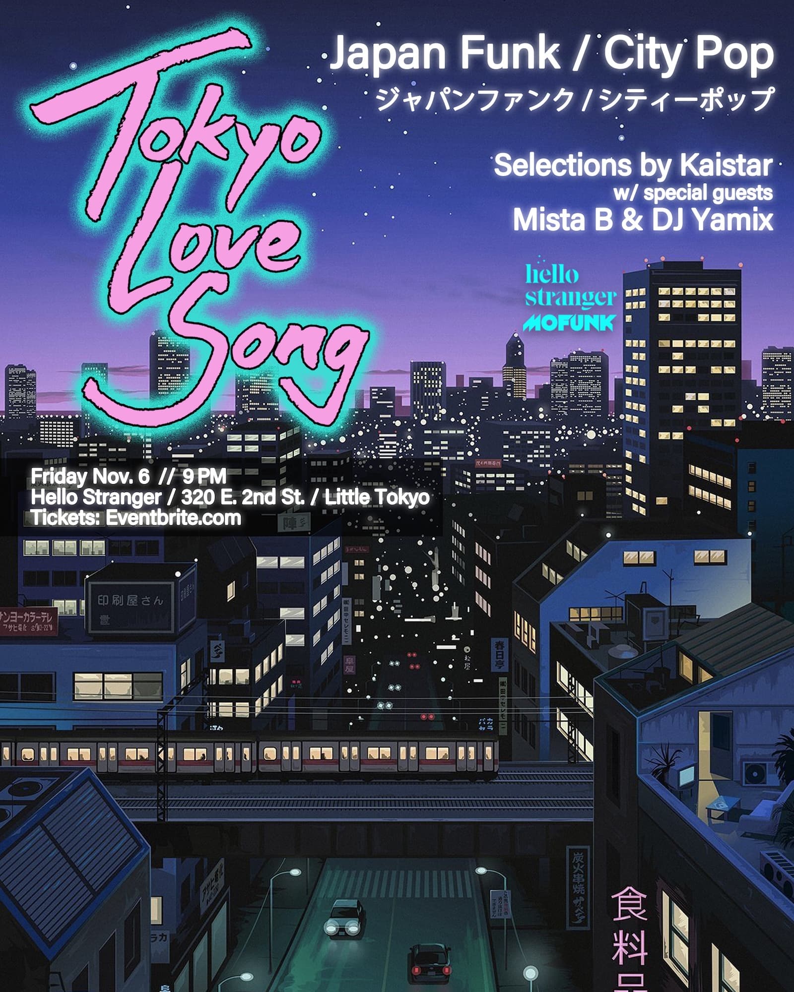 Tokyo Love Song - City Pop Night In Little Tokyo