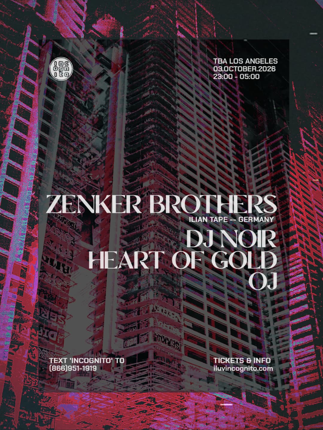 INCOGNITO presents Zenker Brothers (Extended Set)