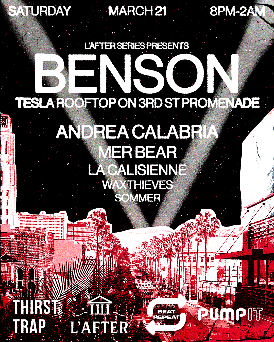 Tesla Rooftop on 3rd ST Promenade