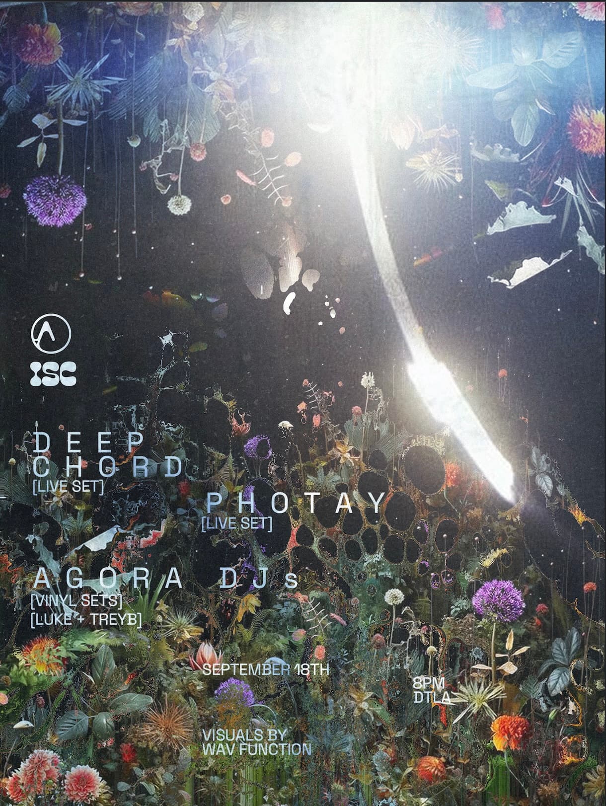 Agora x ISC present: DeepChord (live) + Photay (live)
