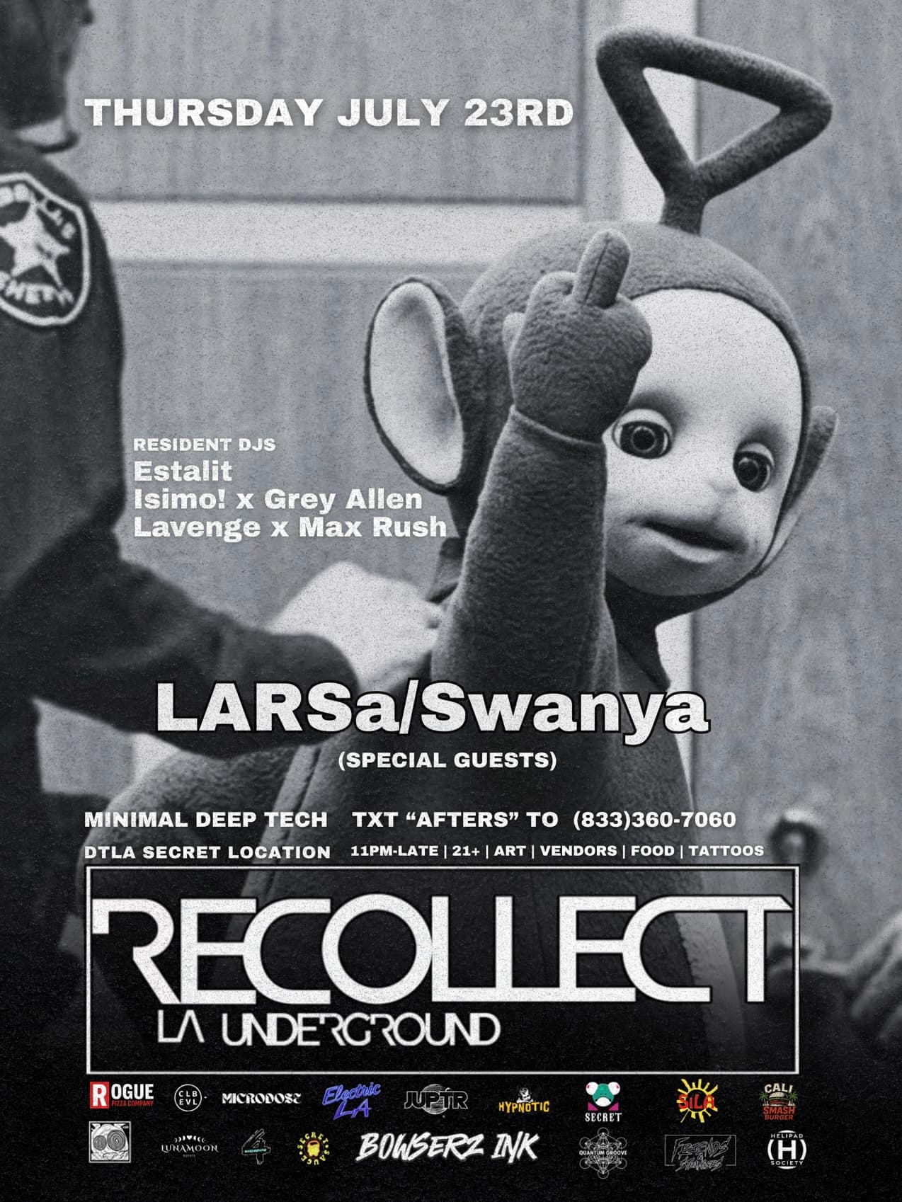 RECOLLECT UNDERGROUND: SPEACIAL GUESTS - LARSa and SWANYA
