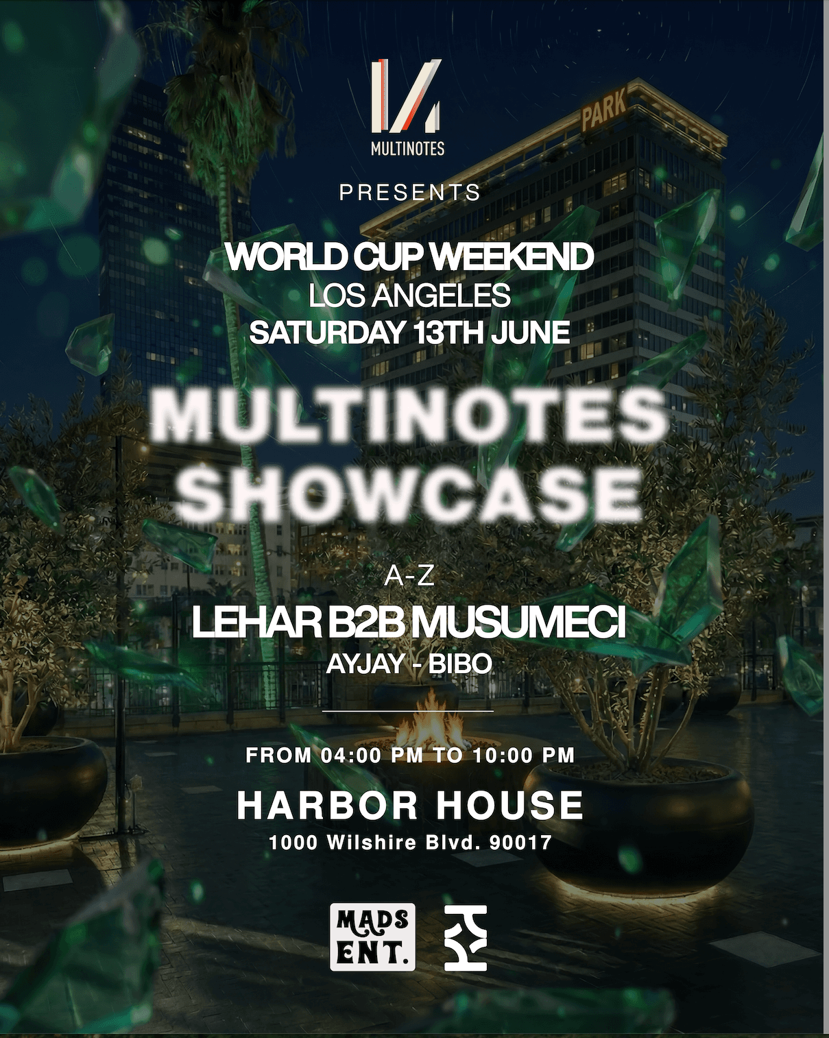 Koncept presents: Multinotes Showcase w/ Lehar & Musumeci - World Cup Special
