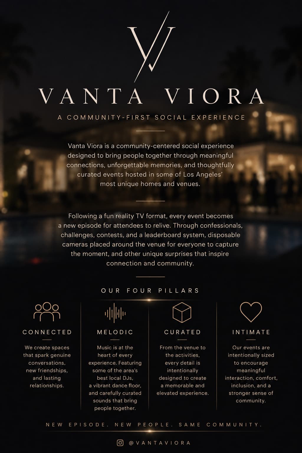 VANTA VIORA: Social House (Mansion Party)