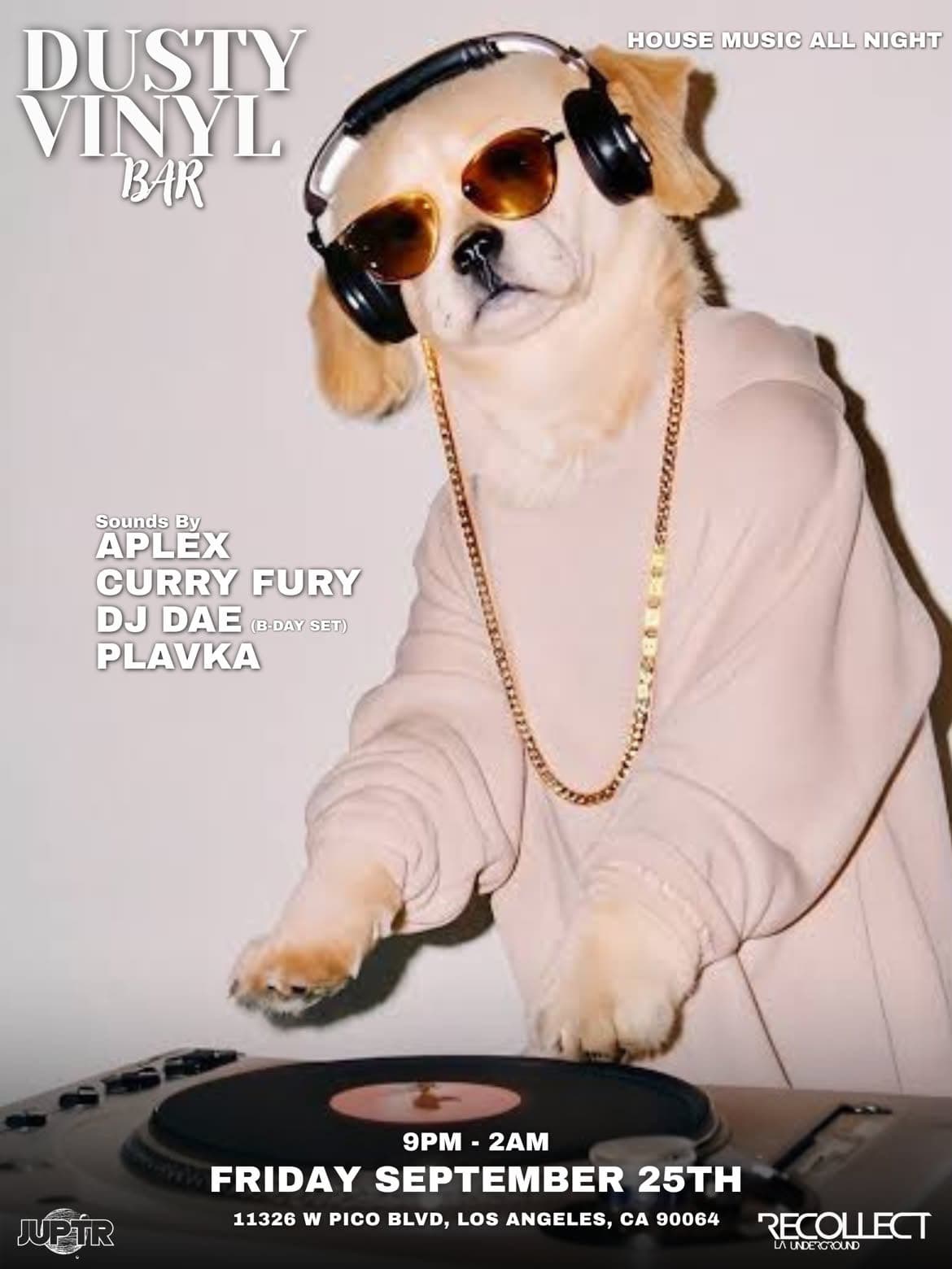JUPTR X RECOLLECT AT DUSTY VINYL BAR