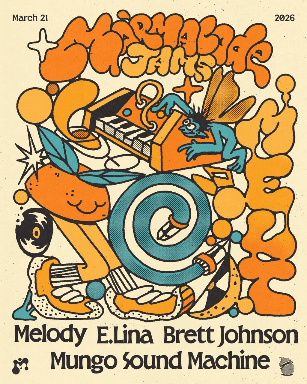 Marmalade Jams x Melt: E.LINA, Melody, Brett Johnson & Mungo Sound Machine