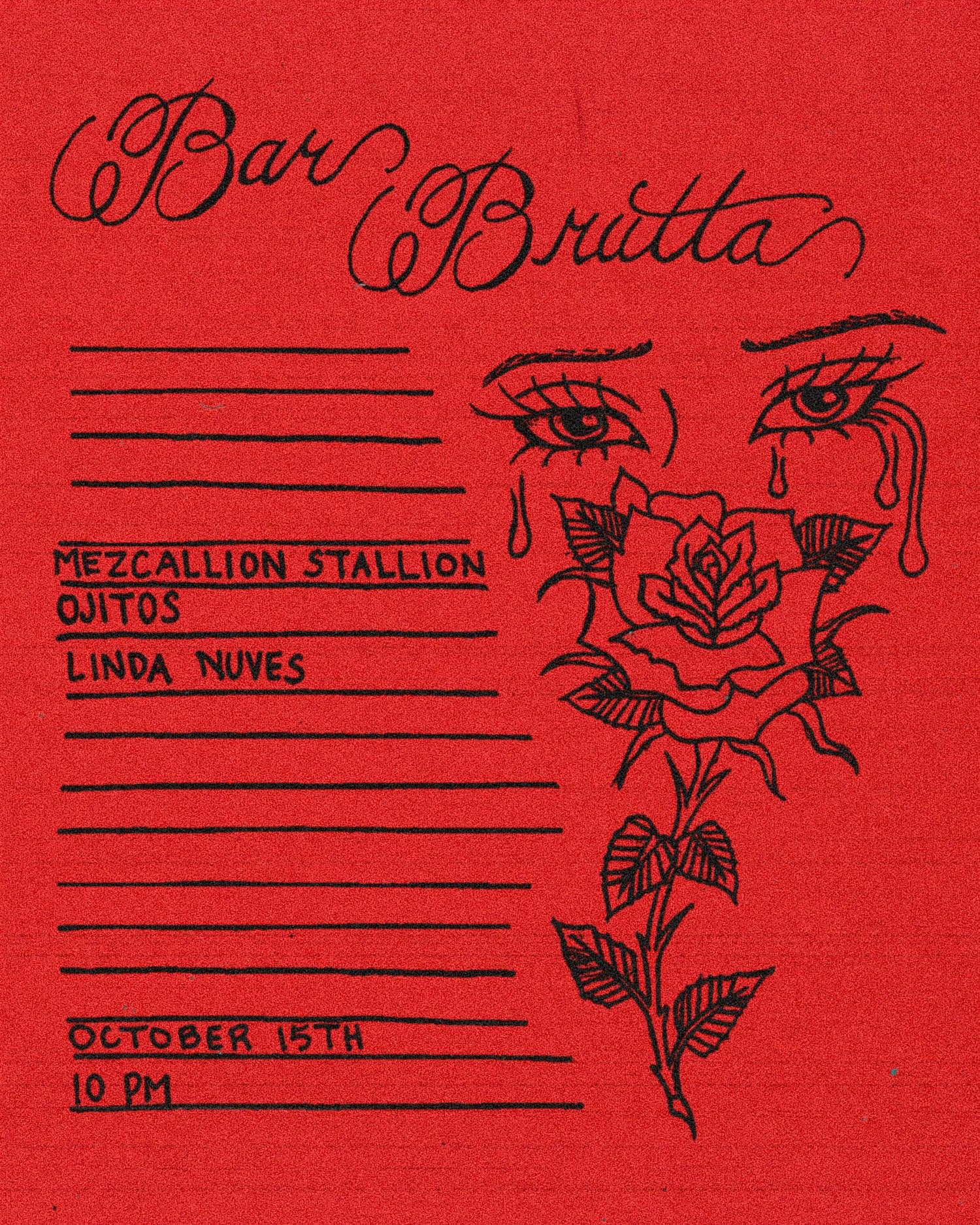 Bar Brutta with Mezcallion Stallion, Ojitos, Linda Nuves
