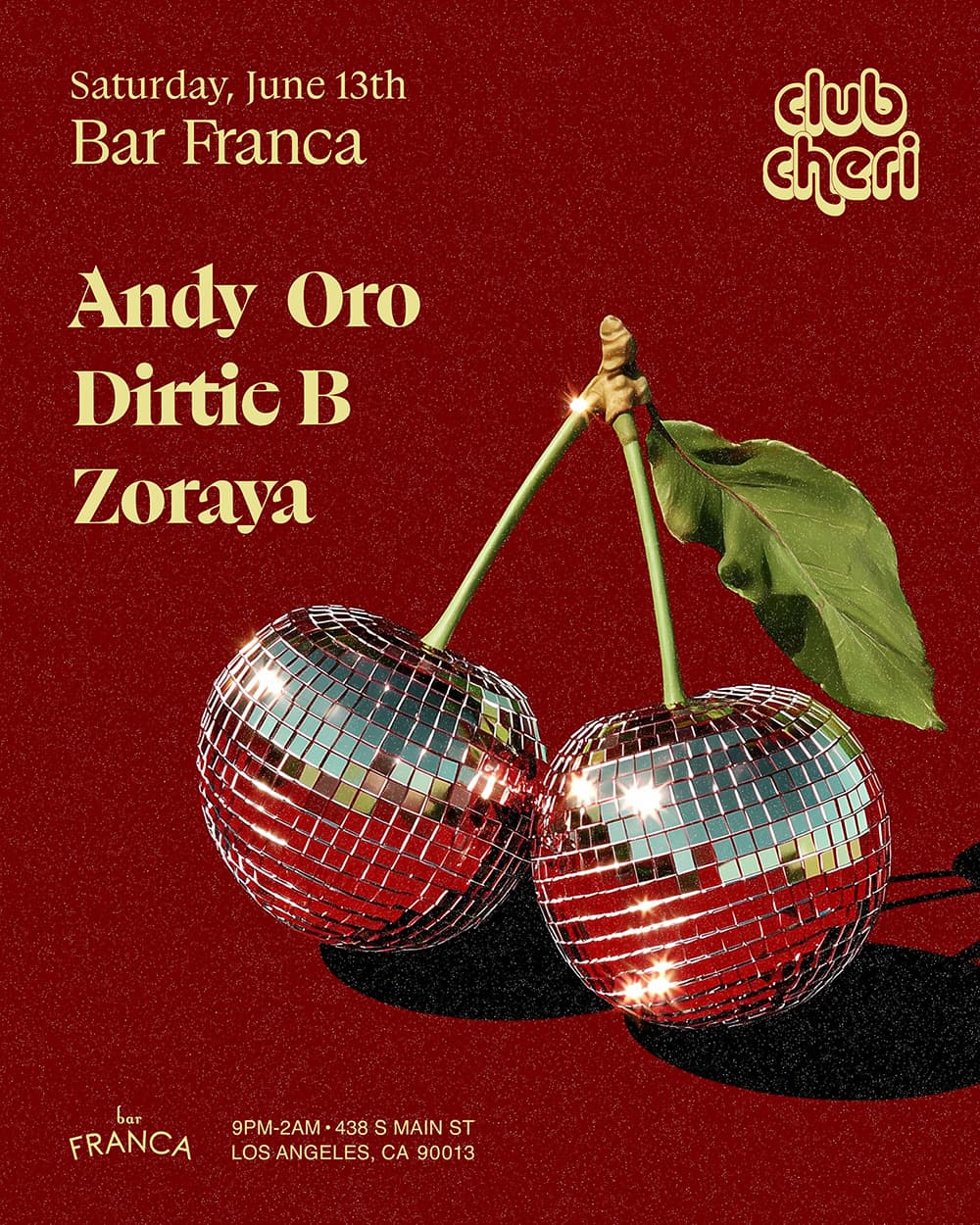 Club Cherie with Andy Oro