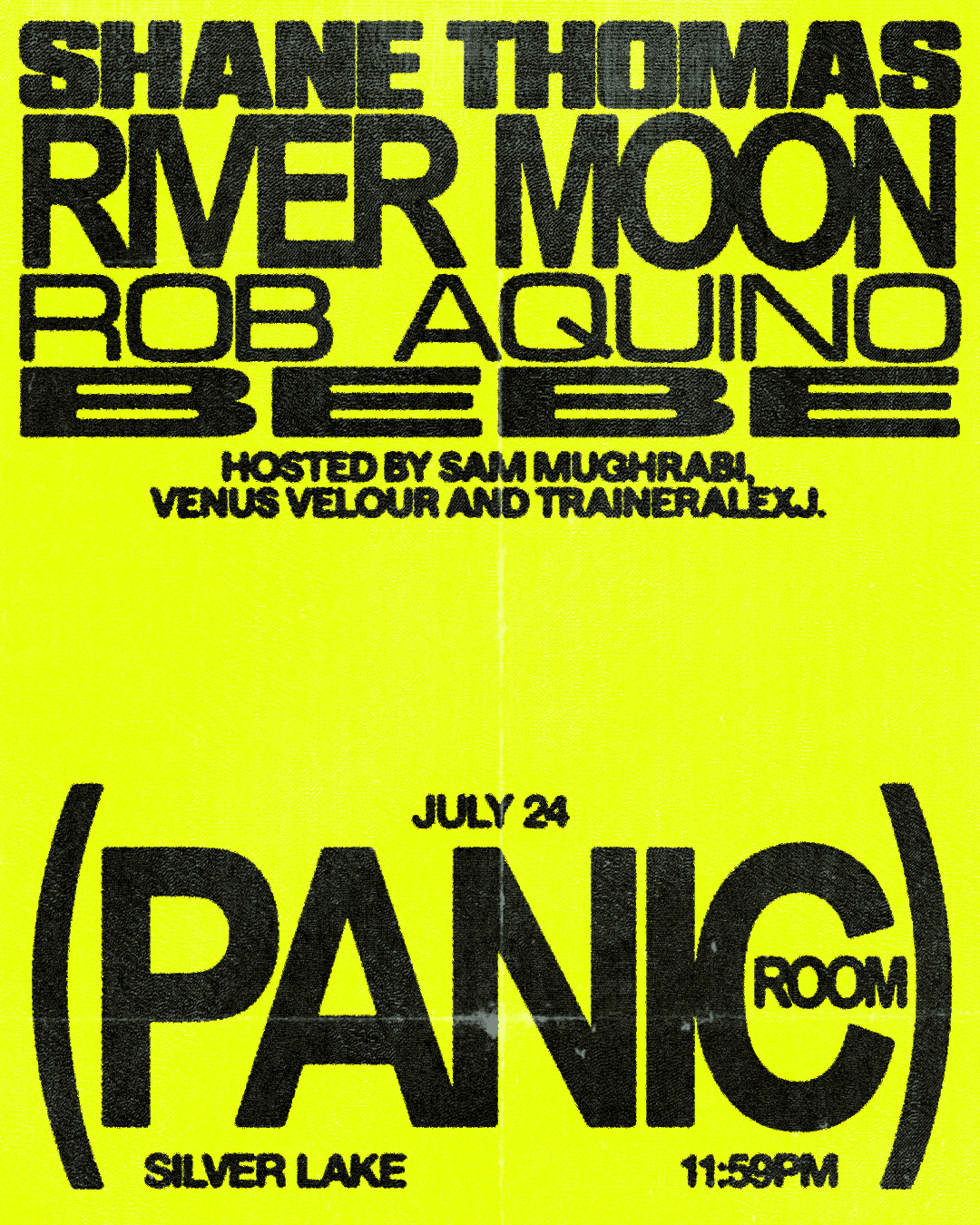 Panic Room feat. River Moon, Shane Thomas, Bebe, & Rob Aquino