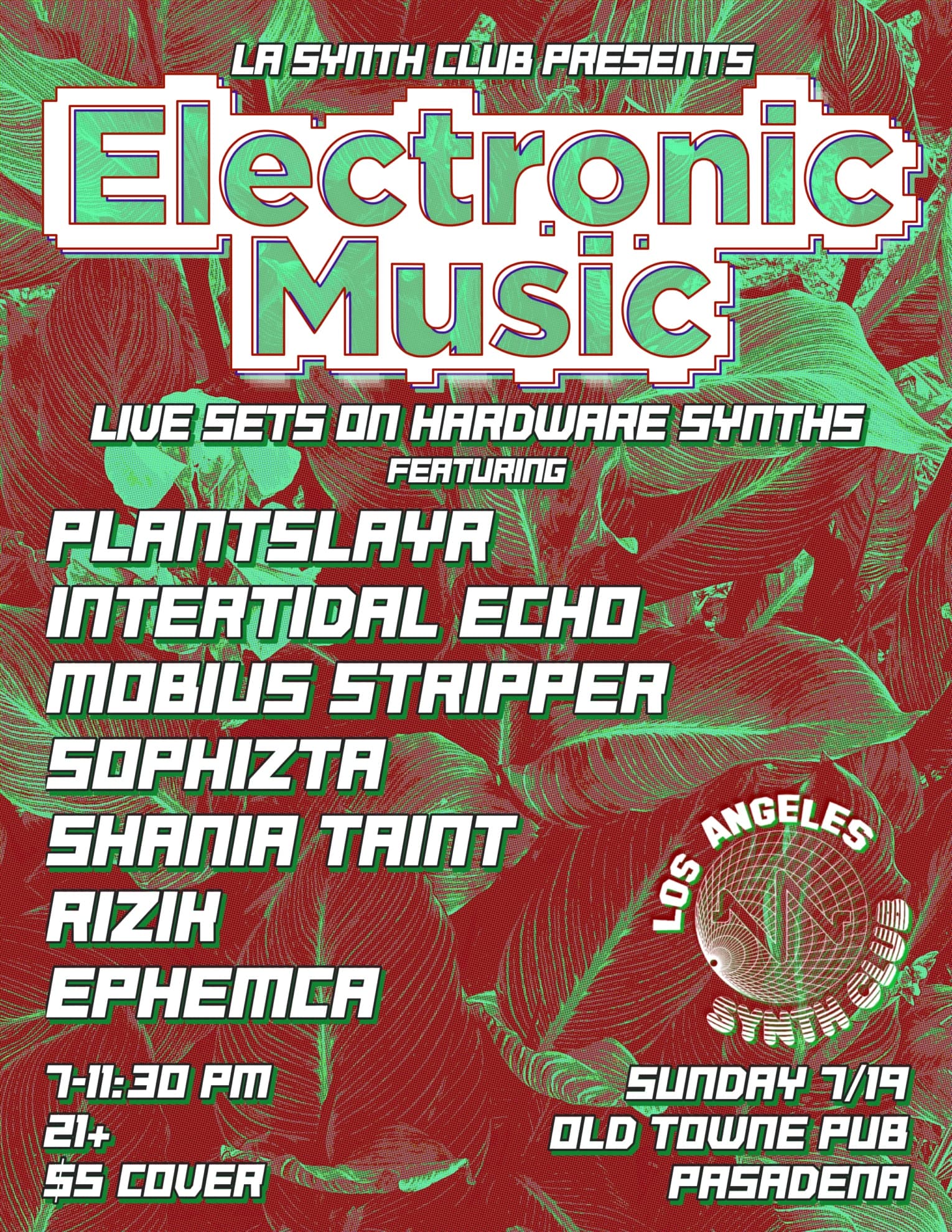 LA Synth Club presents Electronic Music