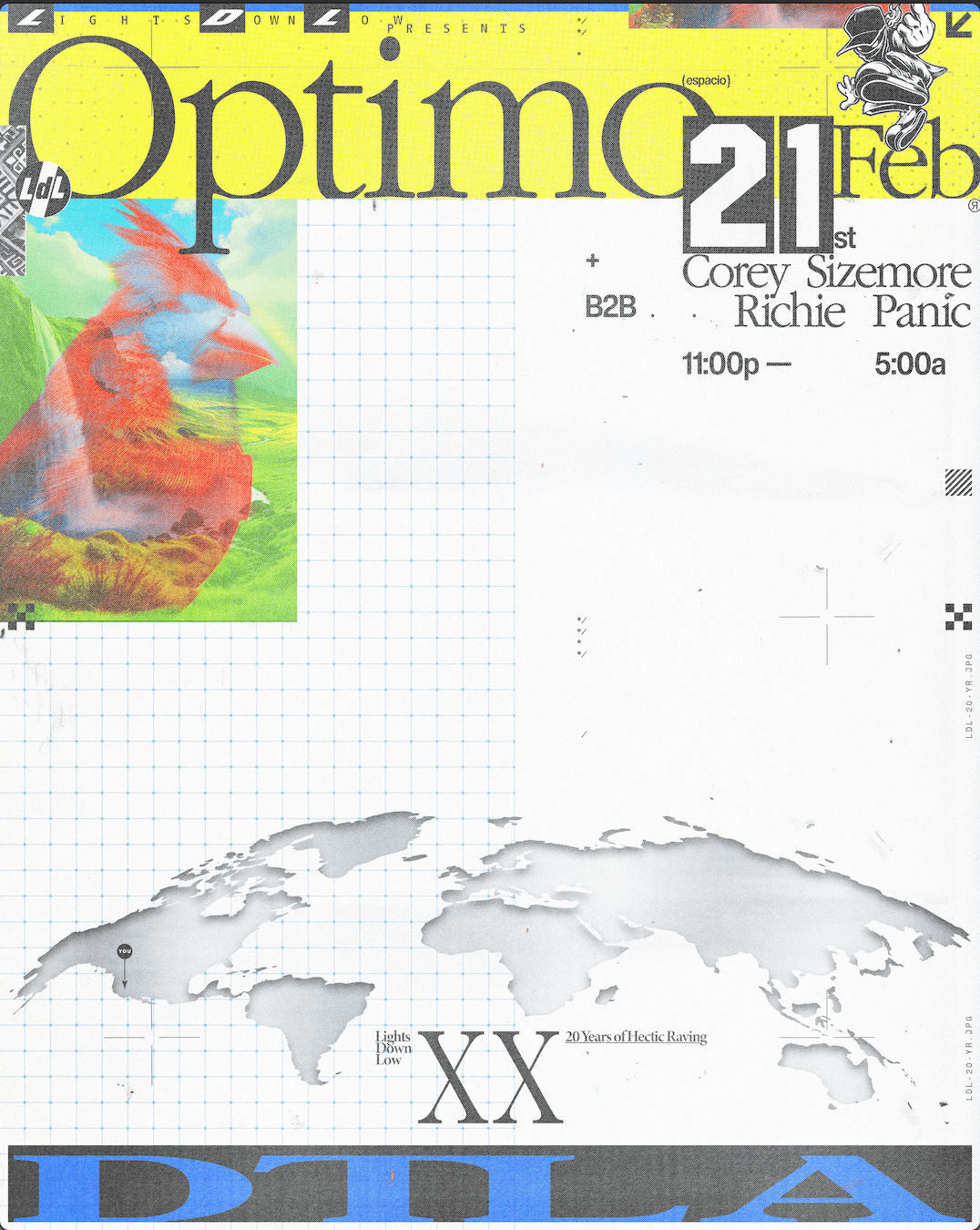 20 Years of Lights Down Low feat Optimo (Espacio)