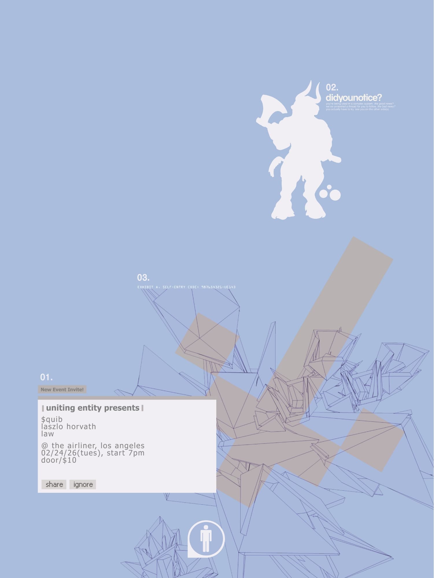 Uniting Entity presents: $quib, Laszlo Horvath, LAW