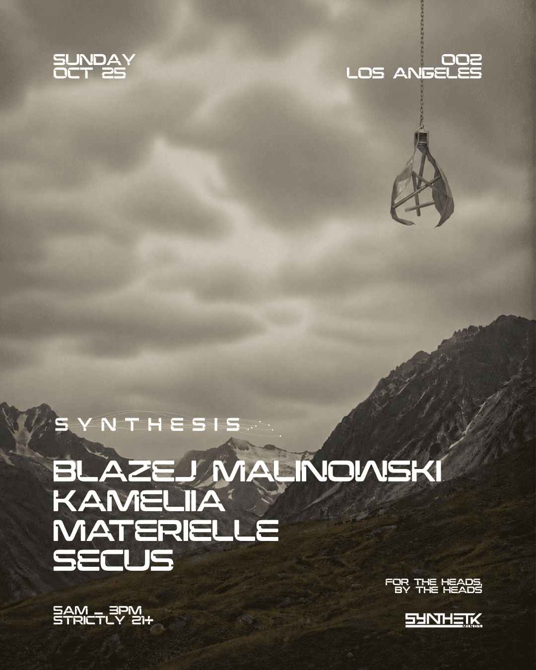 SYNTHESIS 002: Blazej Malinowski, Kameliia, Materielle, & Secus