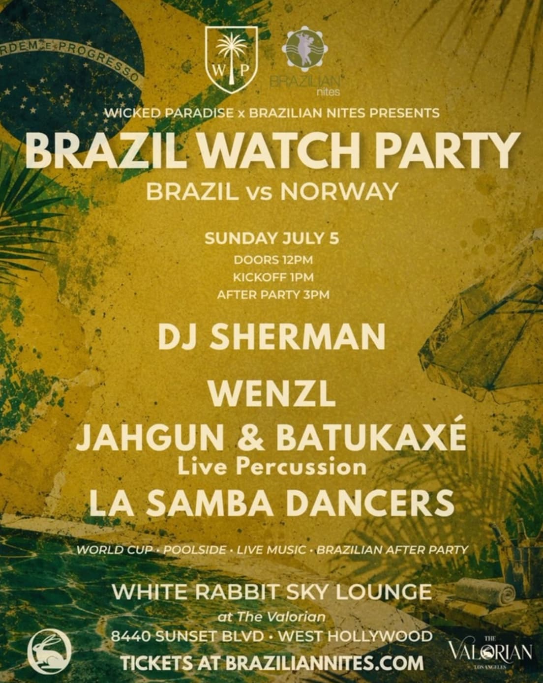 Brazil vs. Norway World Cup Watch Party & Pool Celebration