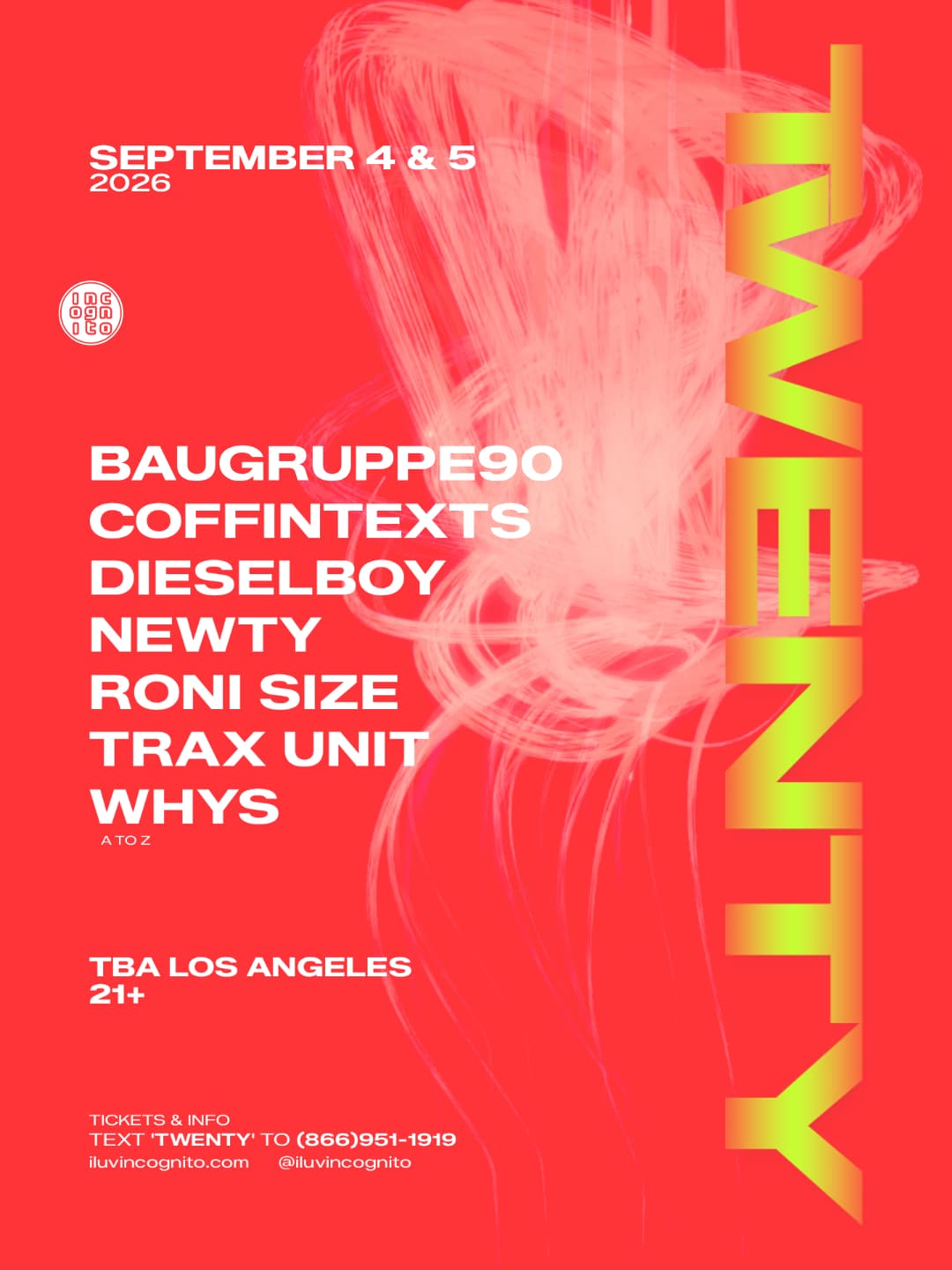 TWENTY Years of INCOGNITO | SEP 4+5
