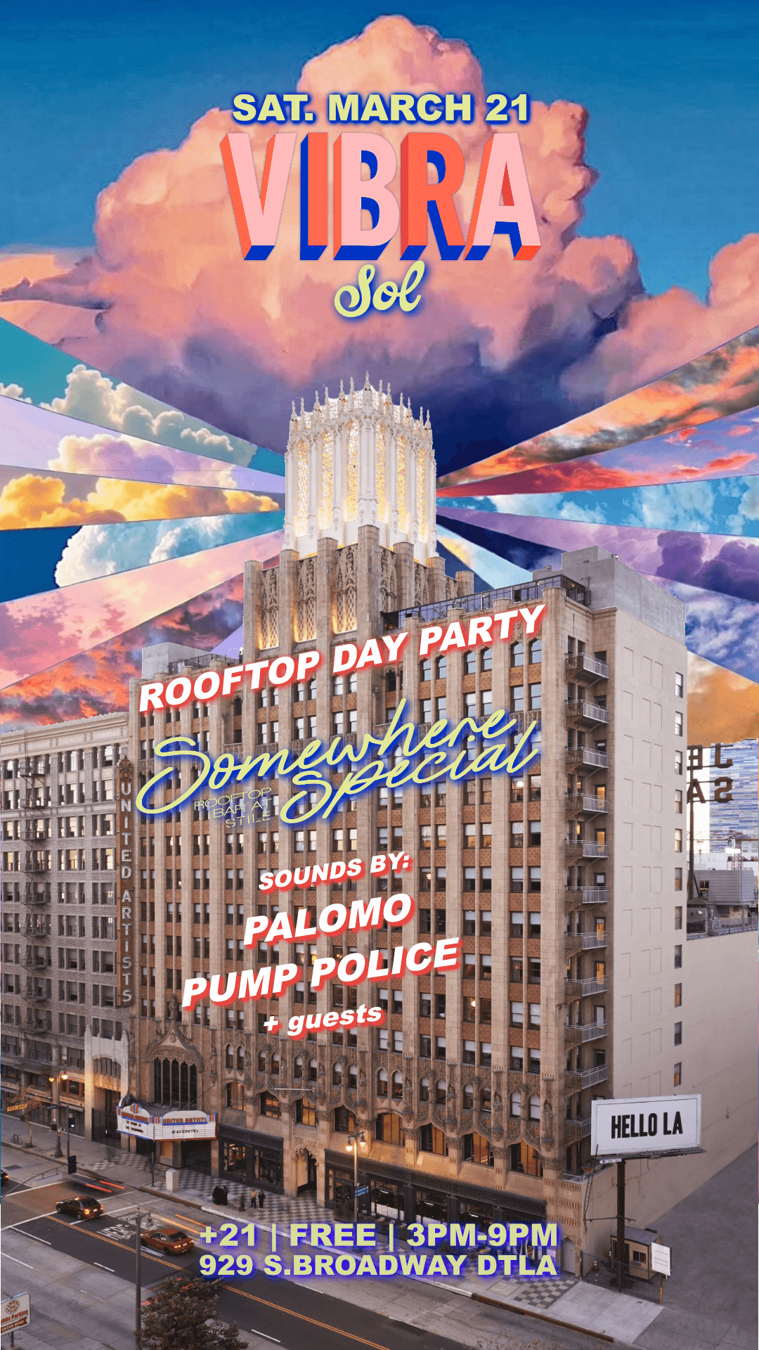 VIBRA 'Sol' Daytime Rooftop Party